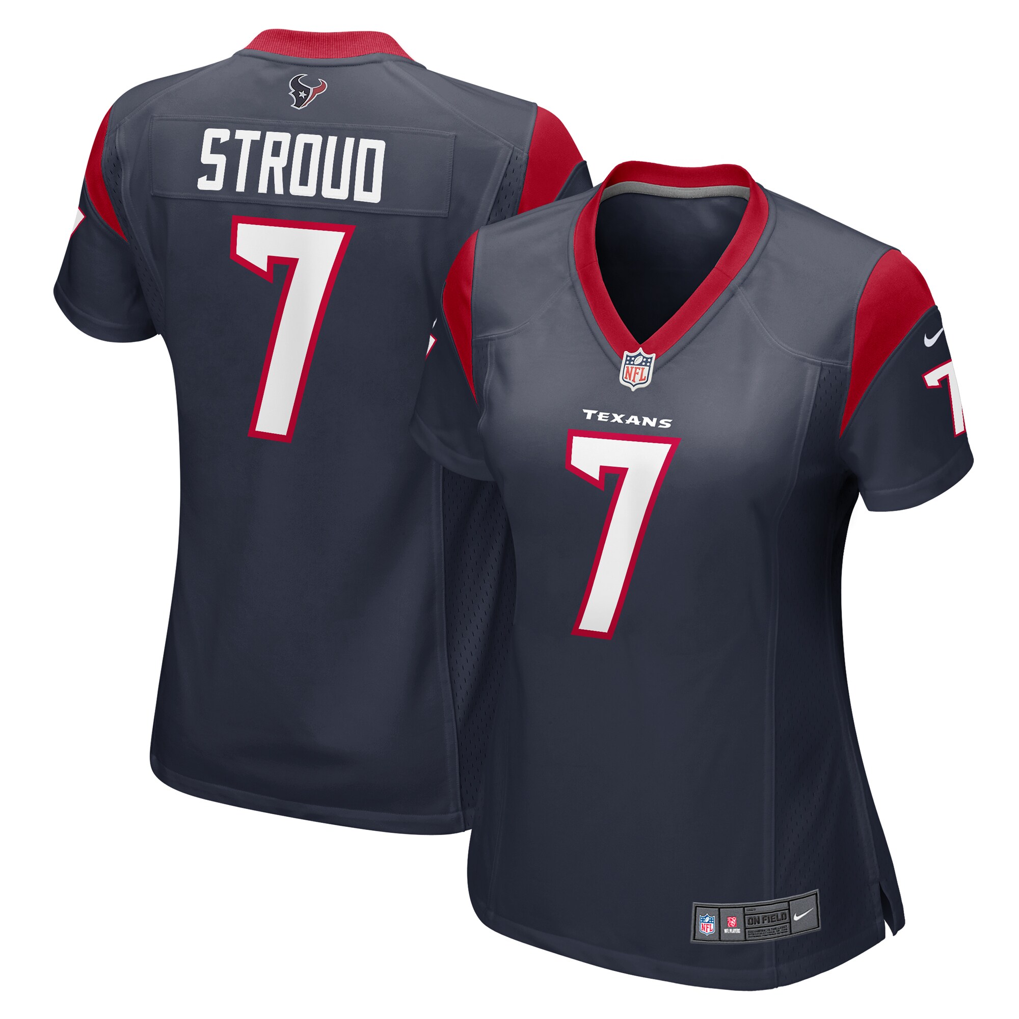 Women's Houston Texans C.J. Stroud Navy Player Jersey JS6902 Saliibo