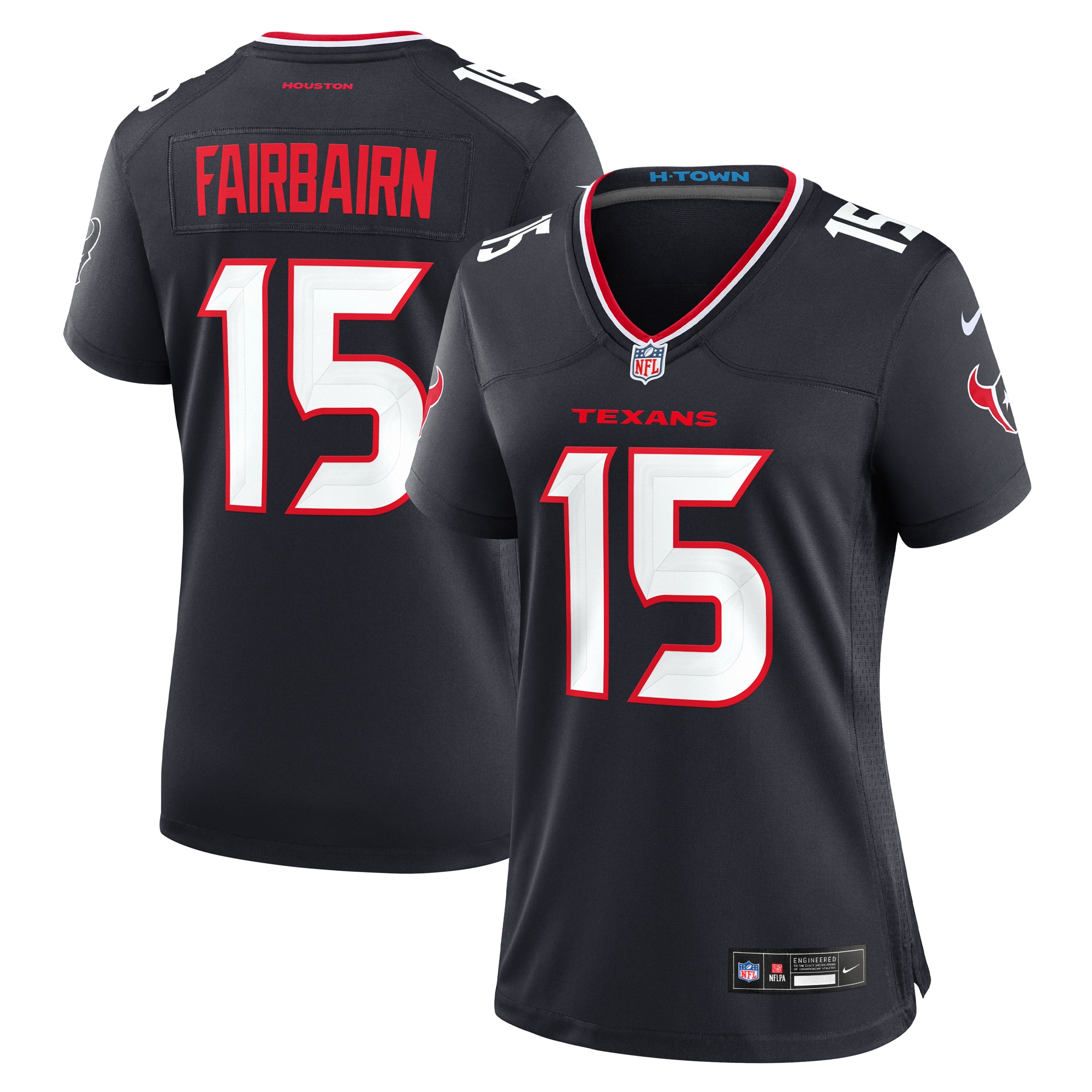 Women's Houston Texans Ka'imi Fairbairn Navy Team Game Jersey JS2613 Saliibo