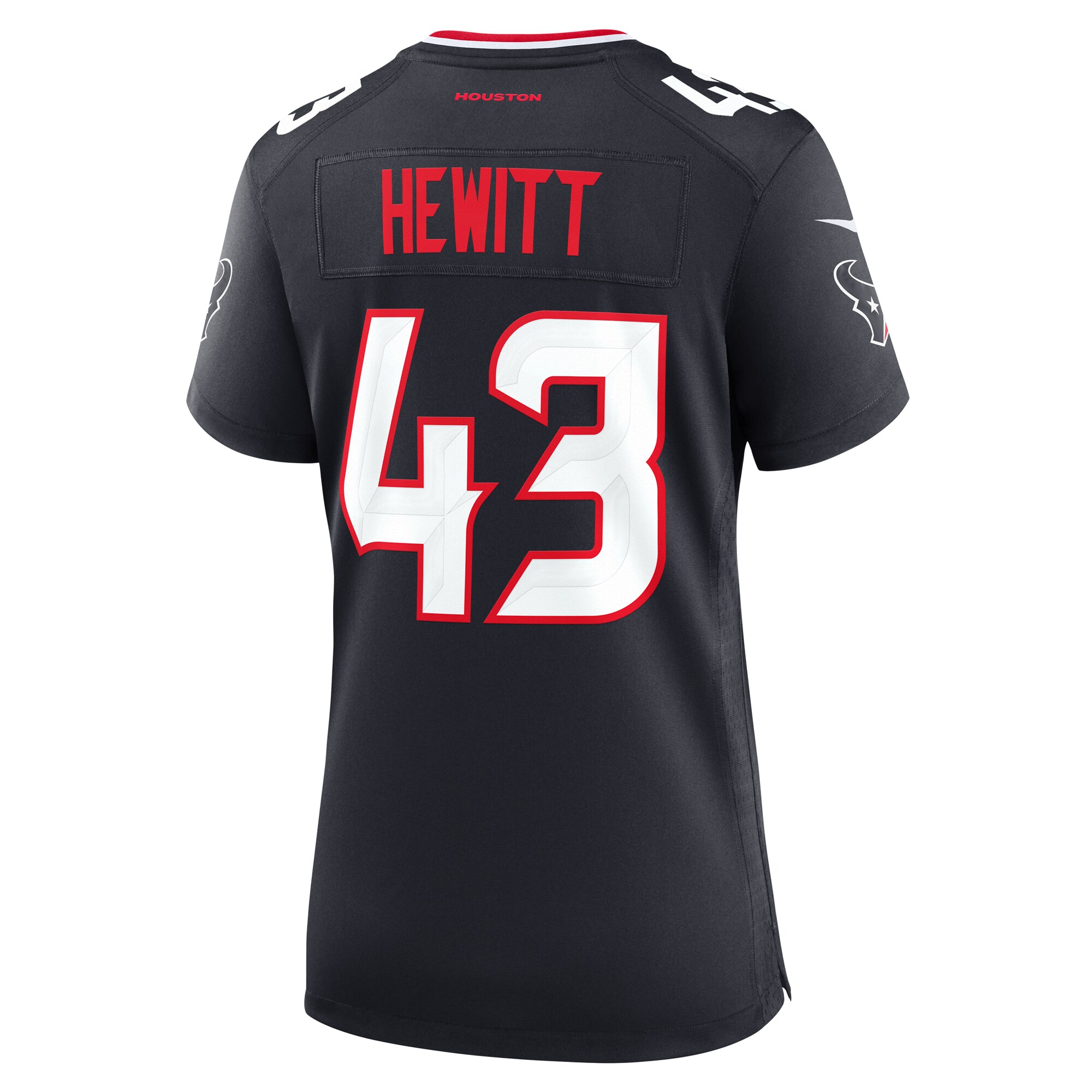Women's Houston Texans Neville Hewitt Navy Team Game Jersey JS3045 Saliibo - Image 3