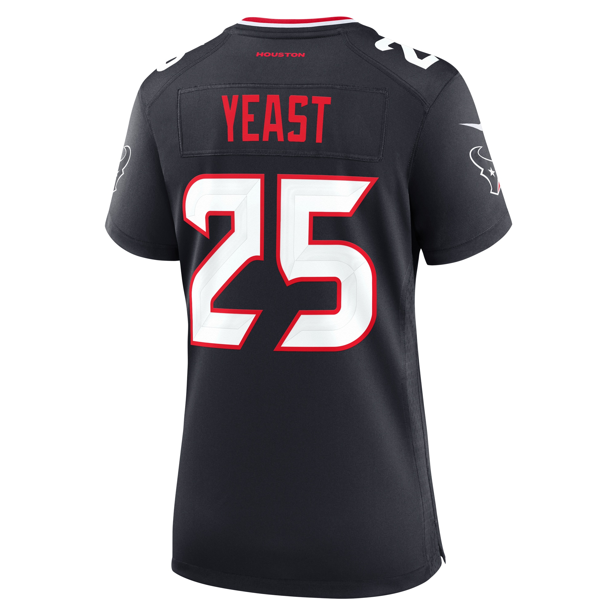 Women's Houston Texans Russ Yeast Navy Team Game Jersey JS2836 Saliibo - Image 3