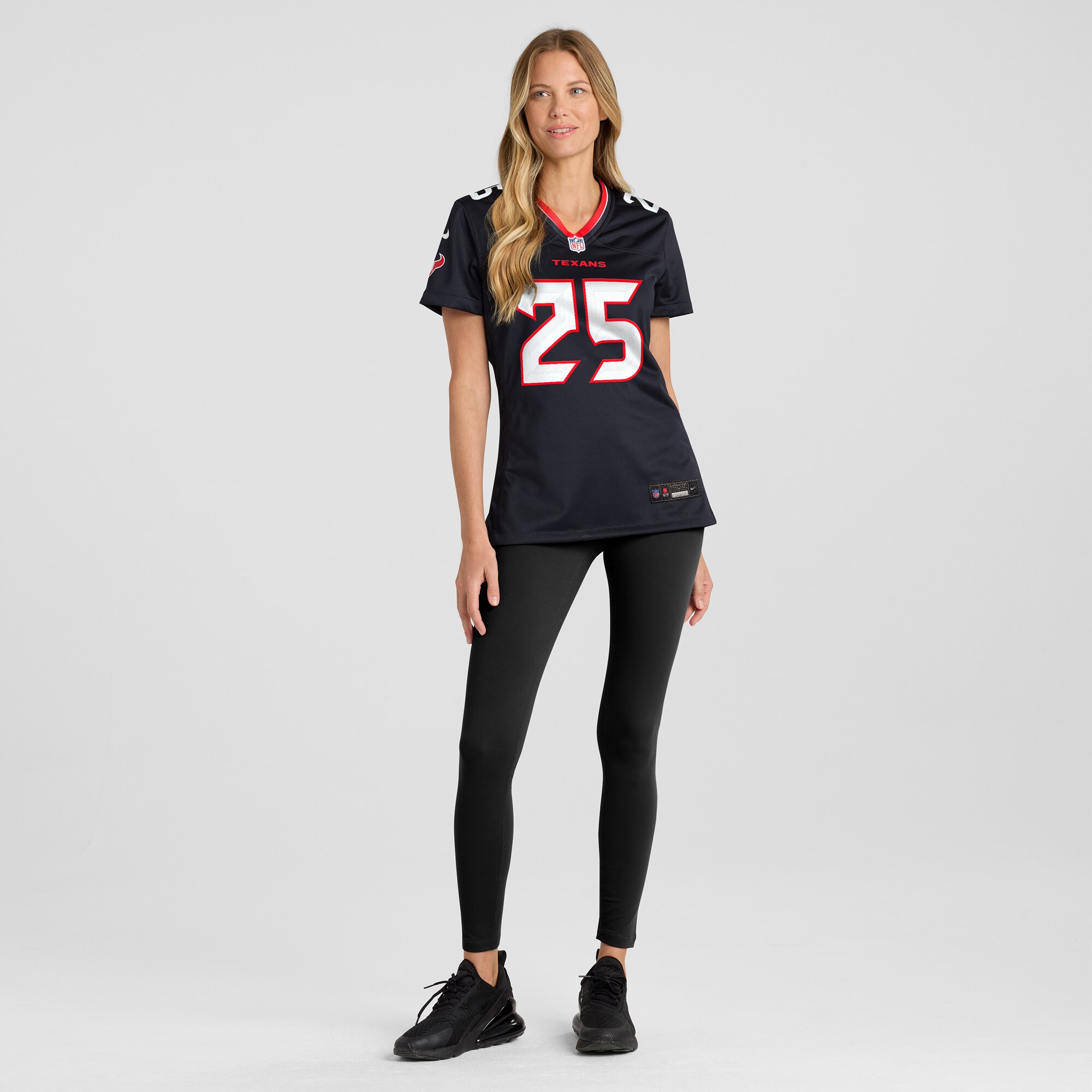 Women's Houston Texans Russ Yeast Navy Team Game Jersey JS2836 Saliibo - Image 4