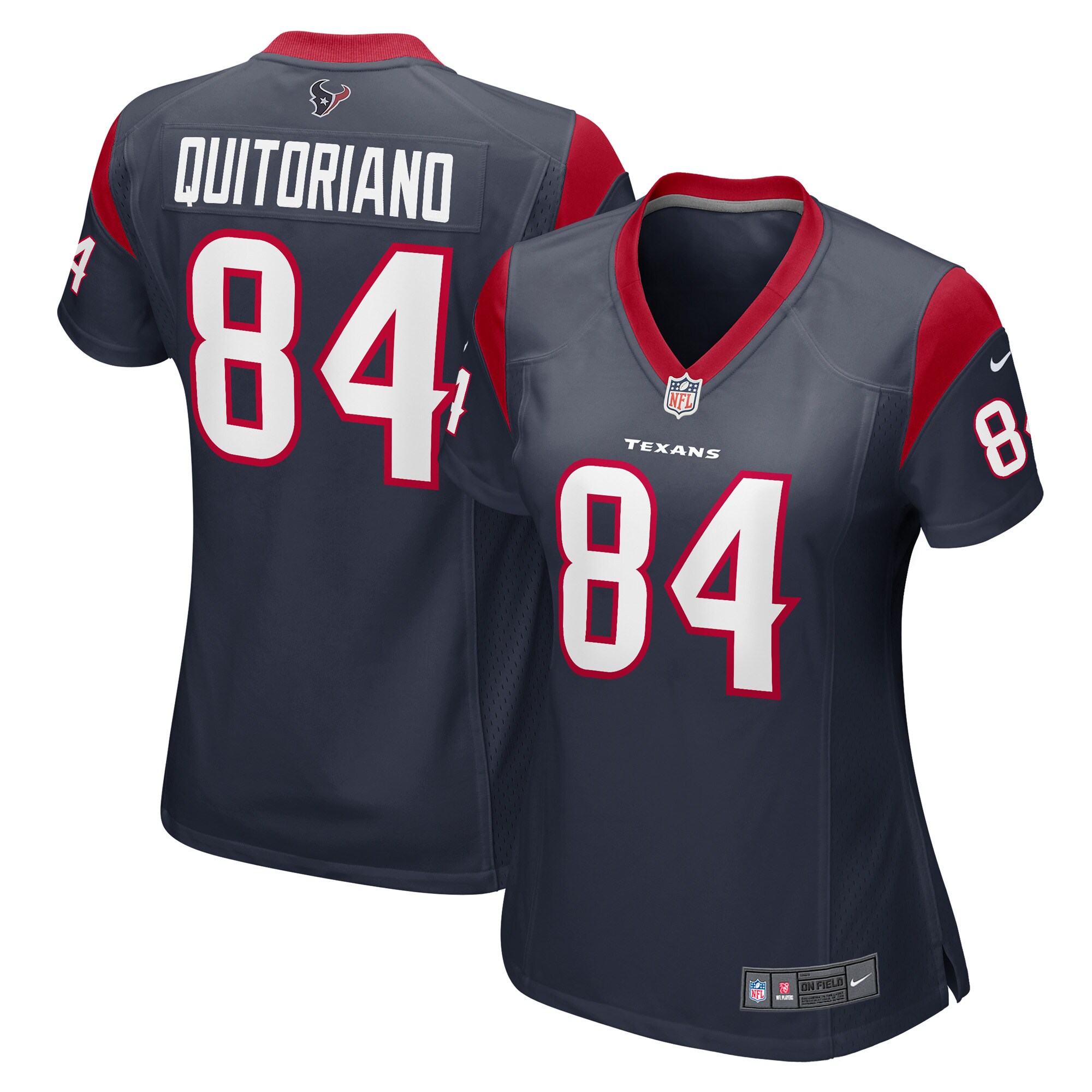Women's Houston Texans Teagan Quitoriano Navy Game Player Jersey JS8749 Saliibo