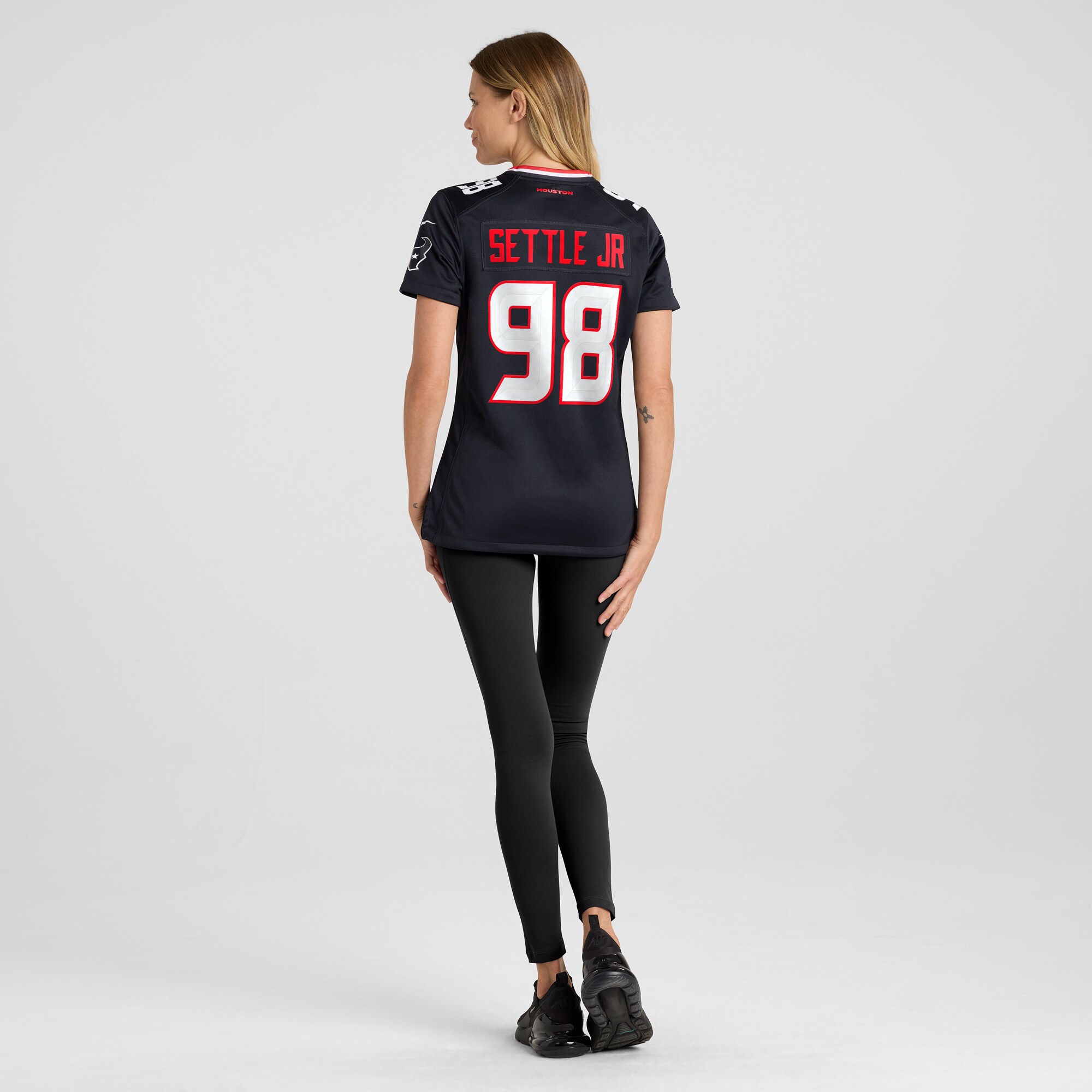 Women's Houston Texans Tim Settle Jr. Navy Team Game Jersey JS1457 Saliibo - Image 5