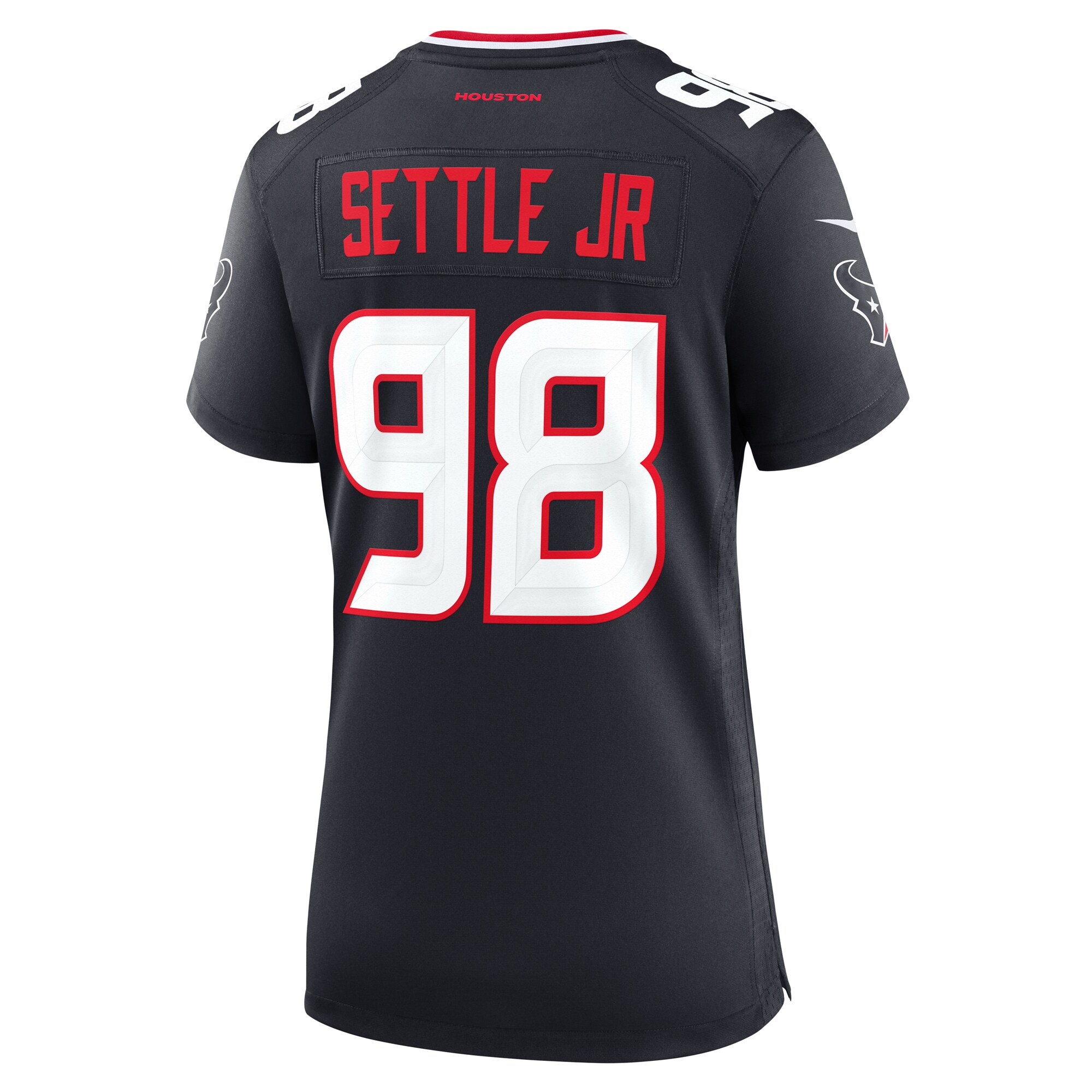 Women's Houston Texans Tim Settle Jr. Navy Team Game Jersey JS1457 Saliibo - Image 3