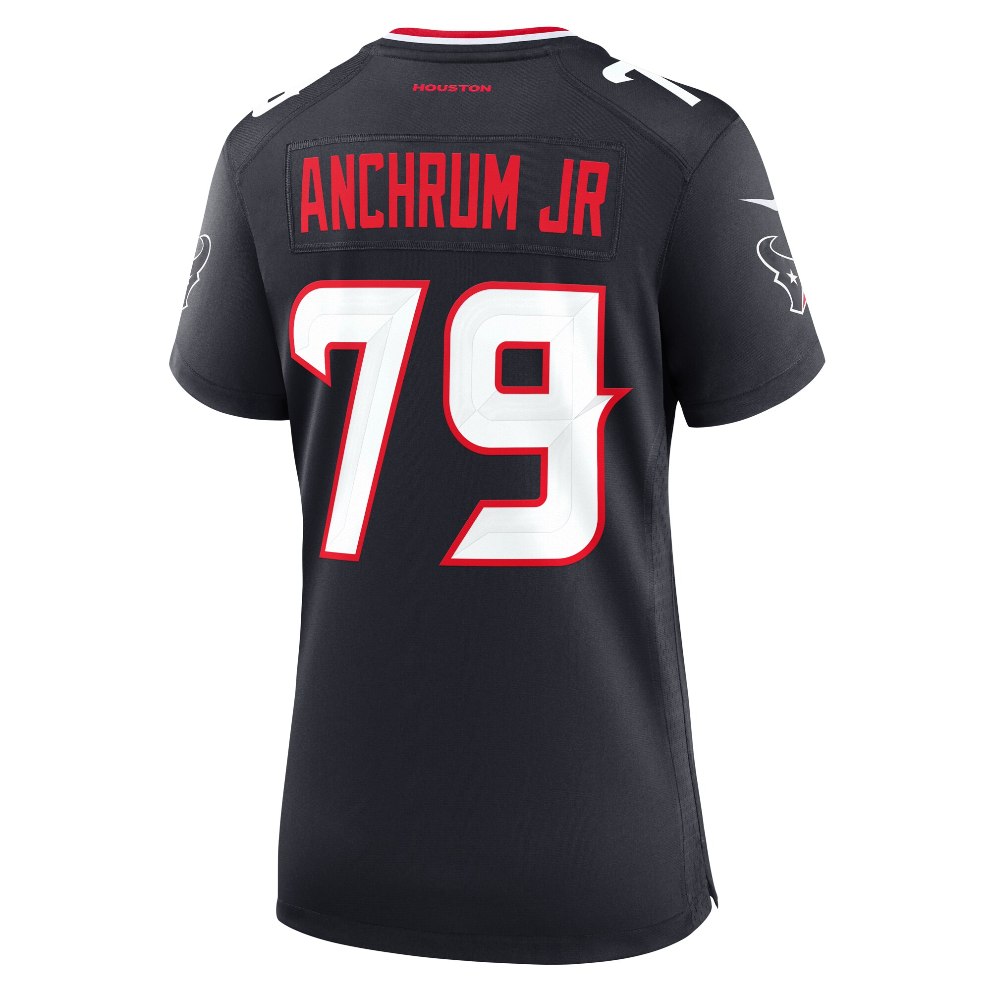Women's Houston Texans Tremayne Anchrum Jr. Navy Team Game Jersey JS9482 Saliibo - Image 3