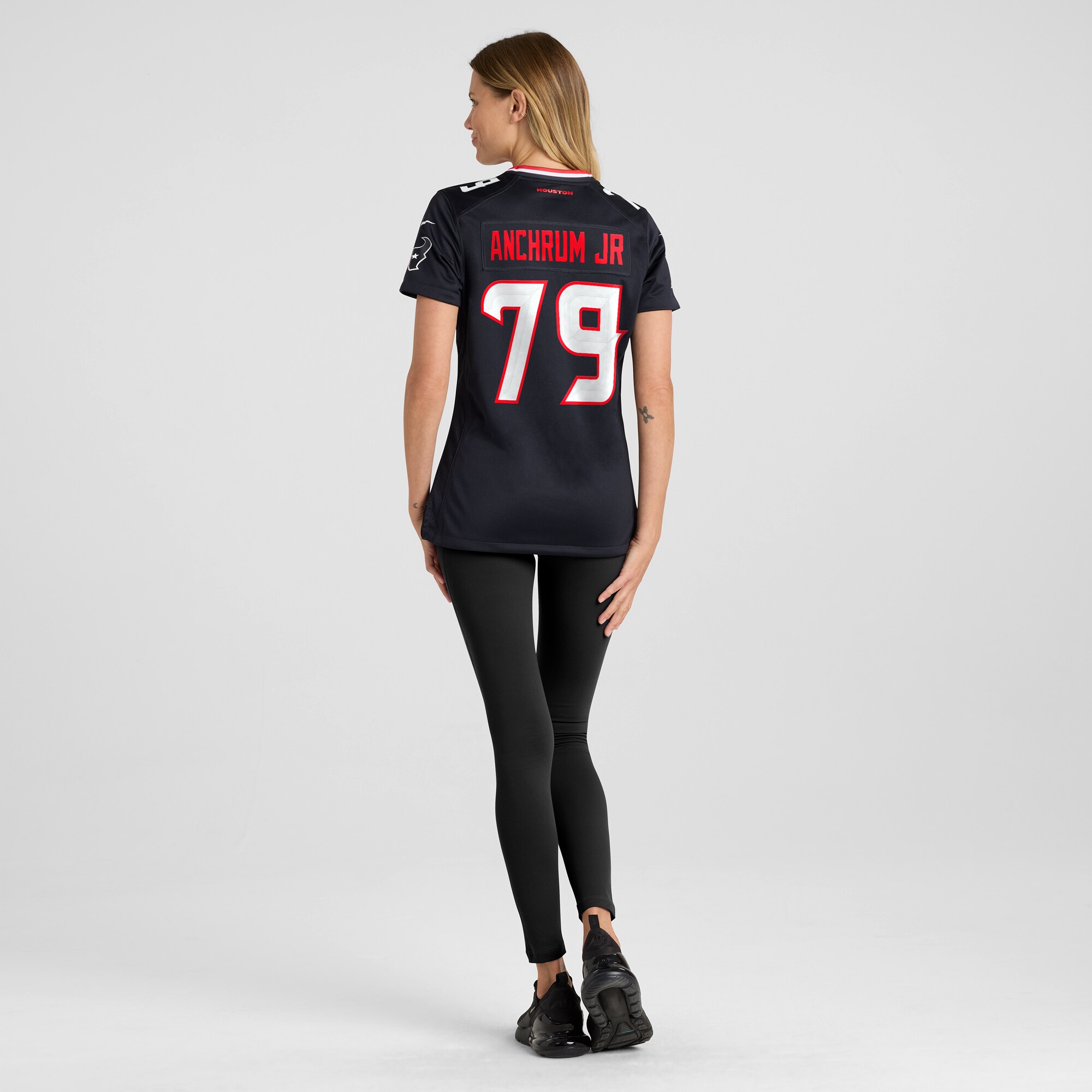 Women's Houston Texans Tremayne Anchrum Jr. Navy Team Game Jersey JS9482 Saliibo - Image 5