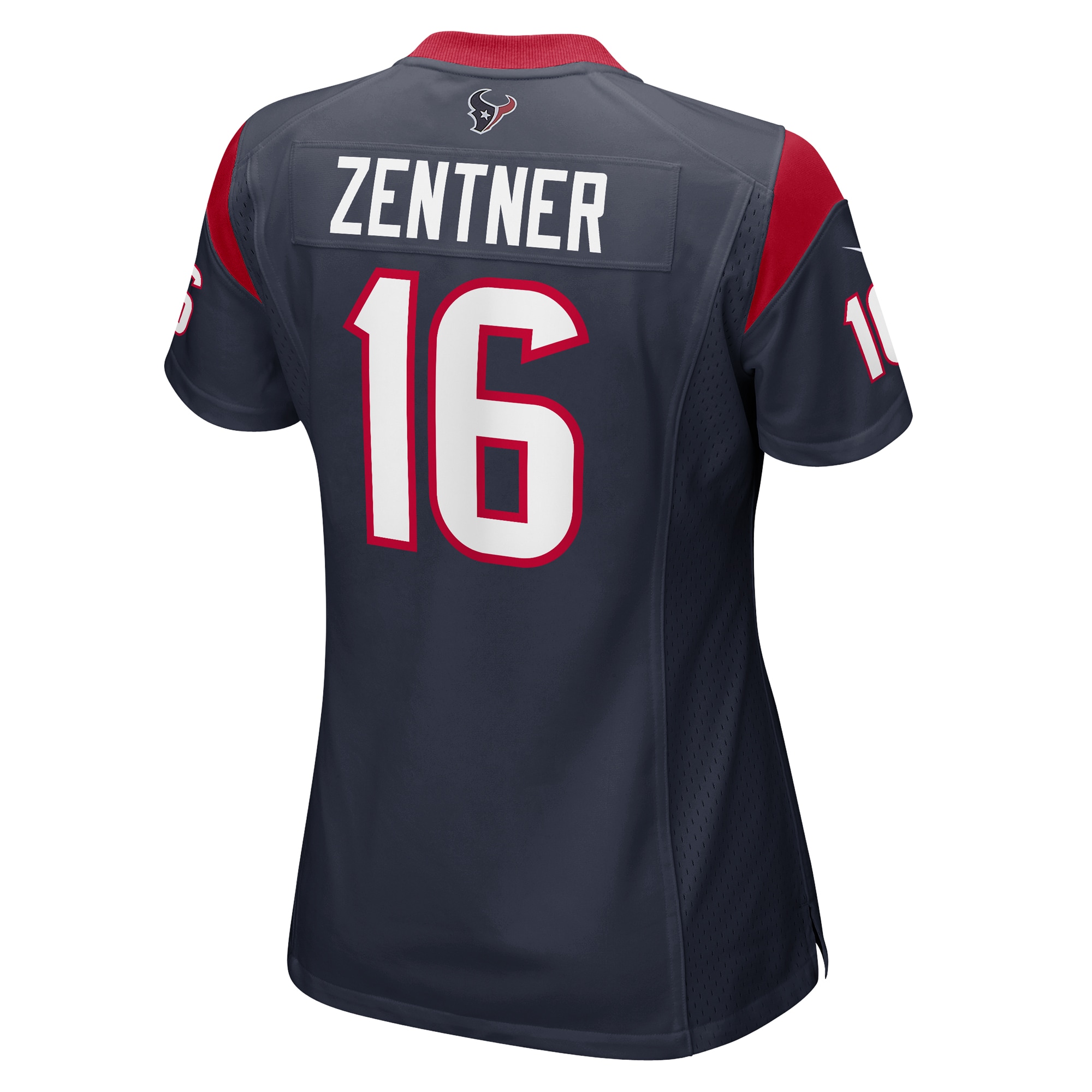 Women's Houston Texans Ty Zentner Navy Team Game Jersey JS4421 Saliibo - Image 3