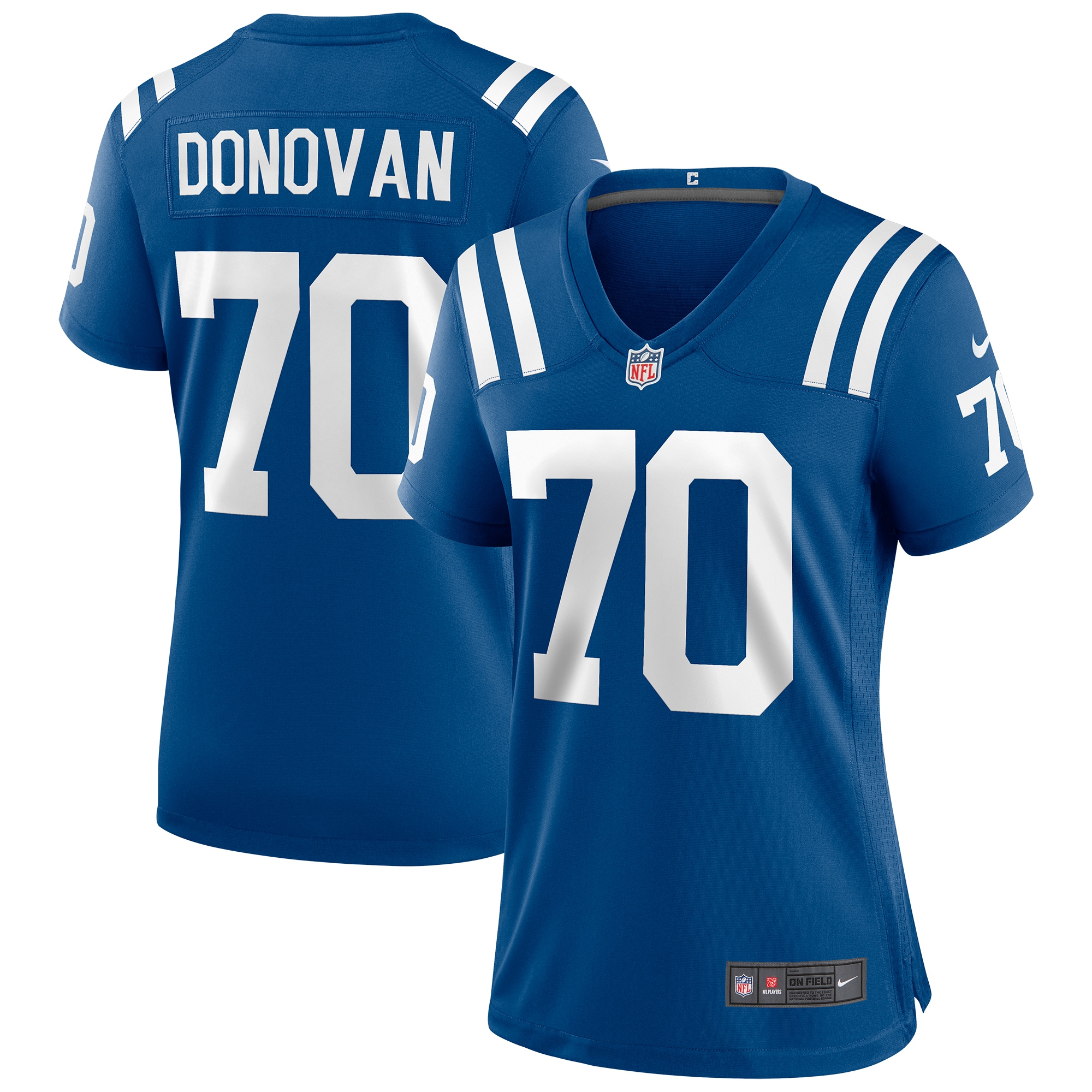 Women's Indianapolis Colts Art Donovan Royal Game Retired Player Jersey JS7494 Saliibo