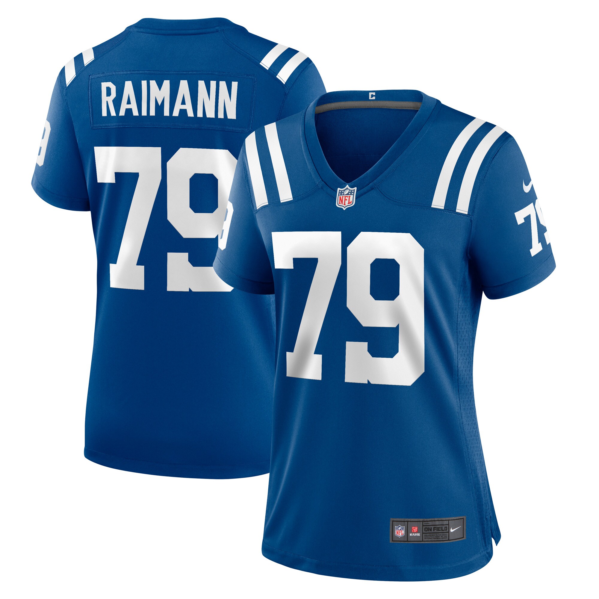 Women's Indianapolis Colts Bernhard Raimann Royal Player Game Jersey JS8825 Saliibo