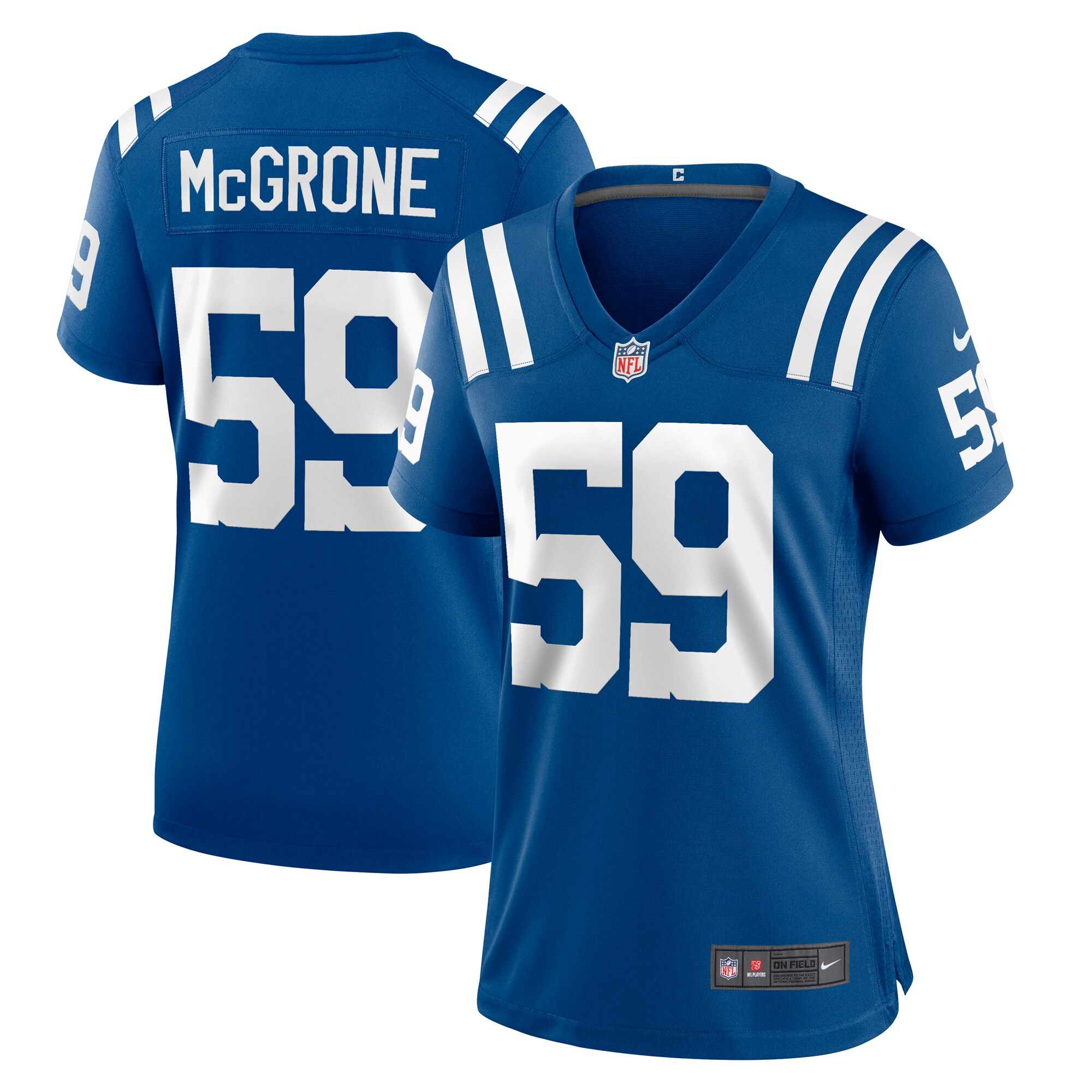 Women's Indianapolis Colts Cameron McGrone Royal Team Game Jersey JS8485 Saliibo