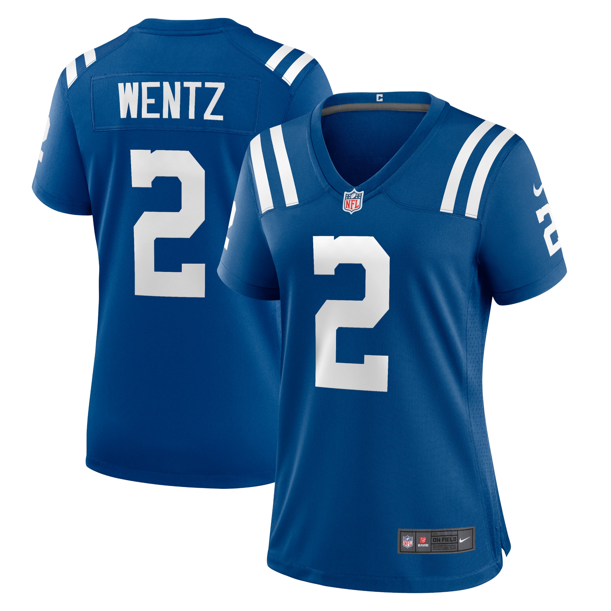 Women's Indianapolis Colts Carson Wentz Royal Game Jersey JS7653 Saliibo