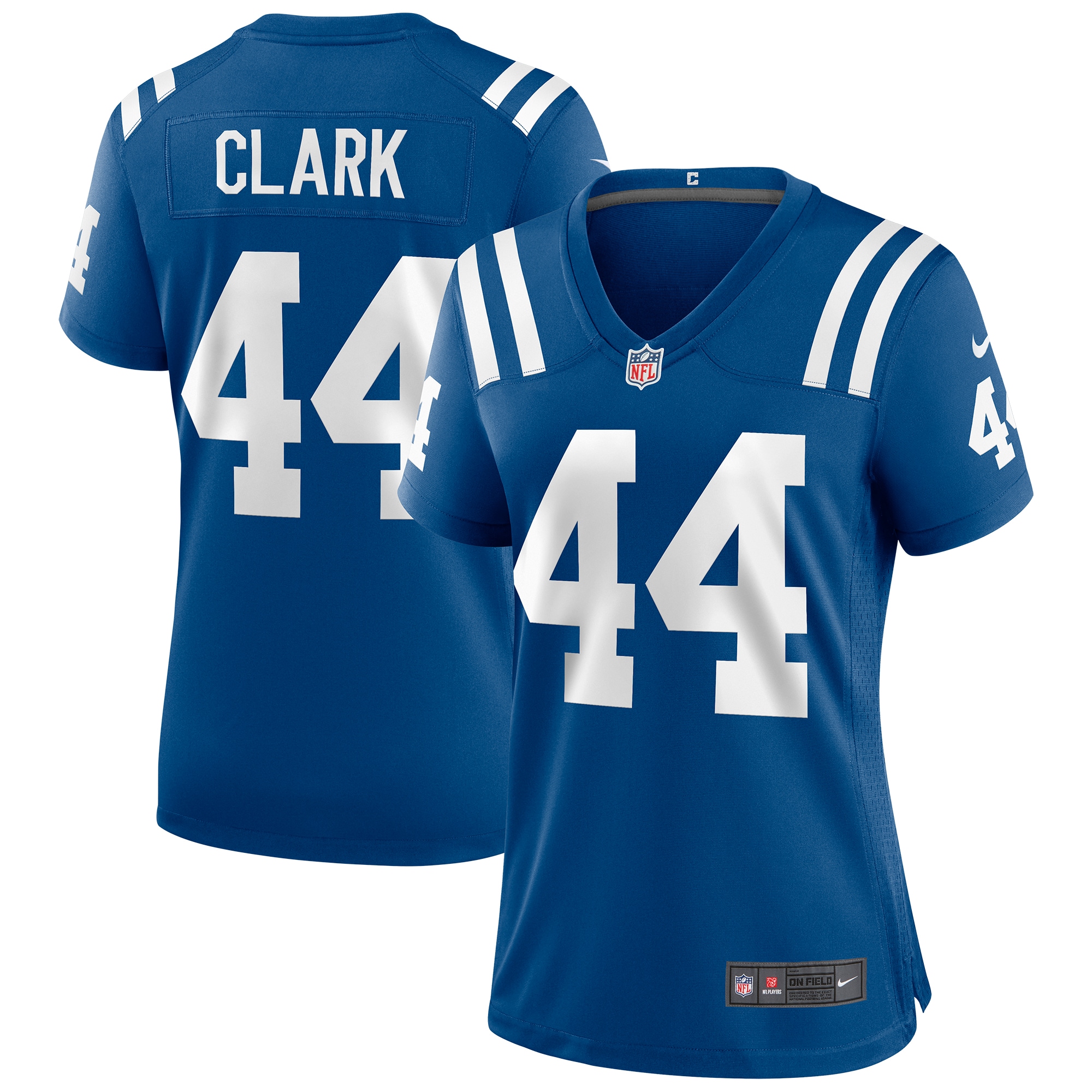 Women's Indianapolis Colts Dallas Clark Royal Game Retired Player Jersey JS6906 Saliibo