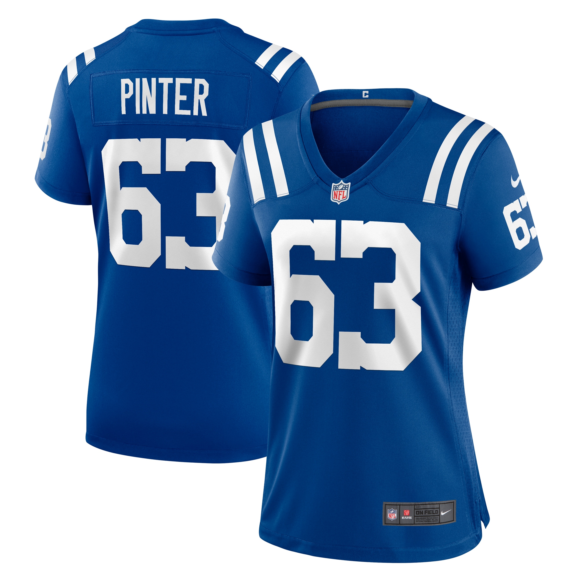 Women's Indianapolis Colts Danny Pinter Royal Game Jersey JS2649 Saliibo