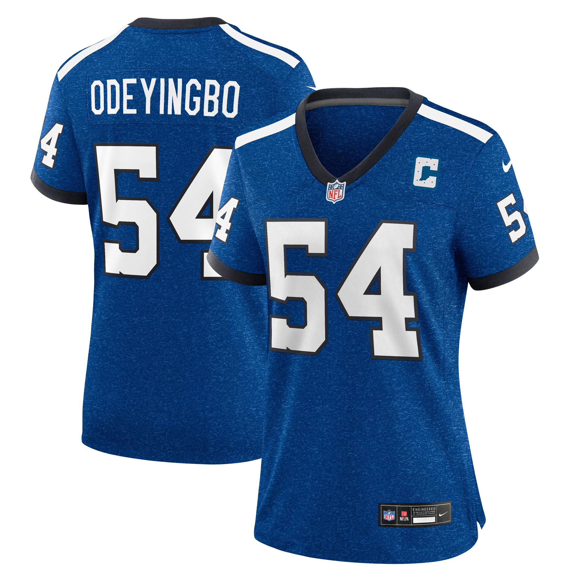 Women's Indianapolis Colts Dayo Odeyingbo Royal Indiana Nights Alternate Game Jersey JS7814 Saliibo