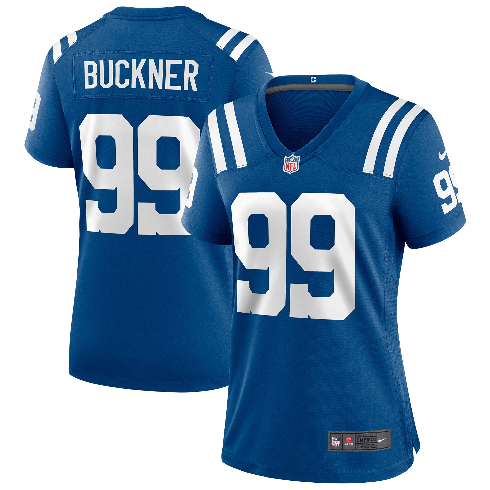 Women's Indianapolis Colts DeForest Buckner Royal Game Player Jersey JS5695 Saliibo