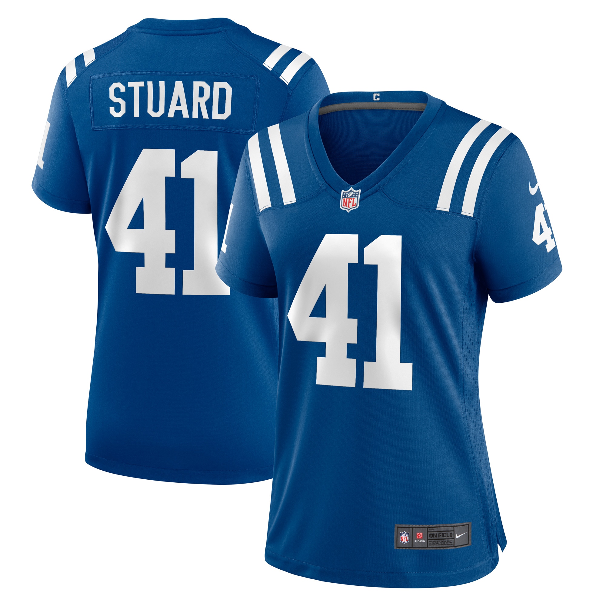 Women's Indianapolis Colts Grant Stuard Royal Game Player Jersey JS8821 Saliibo