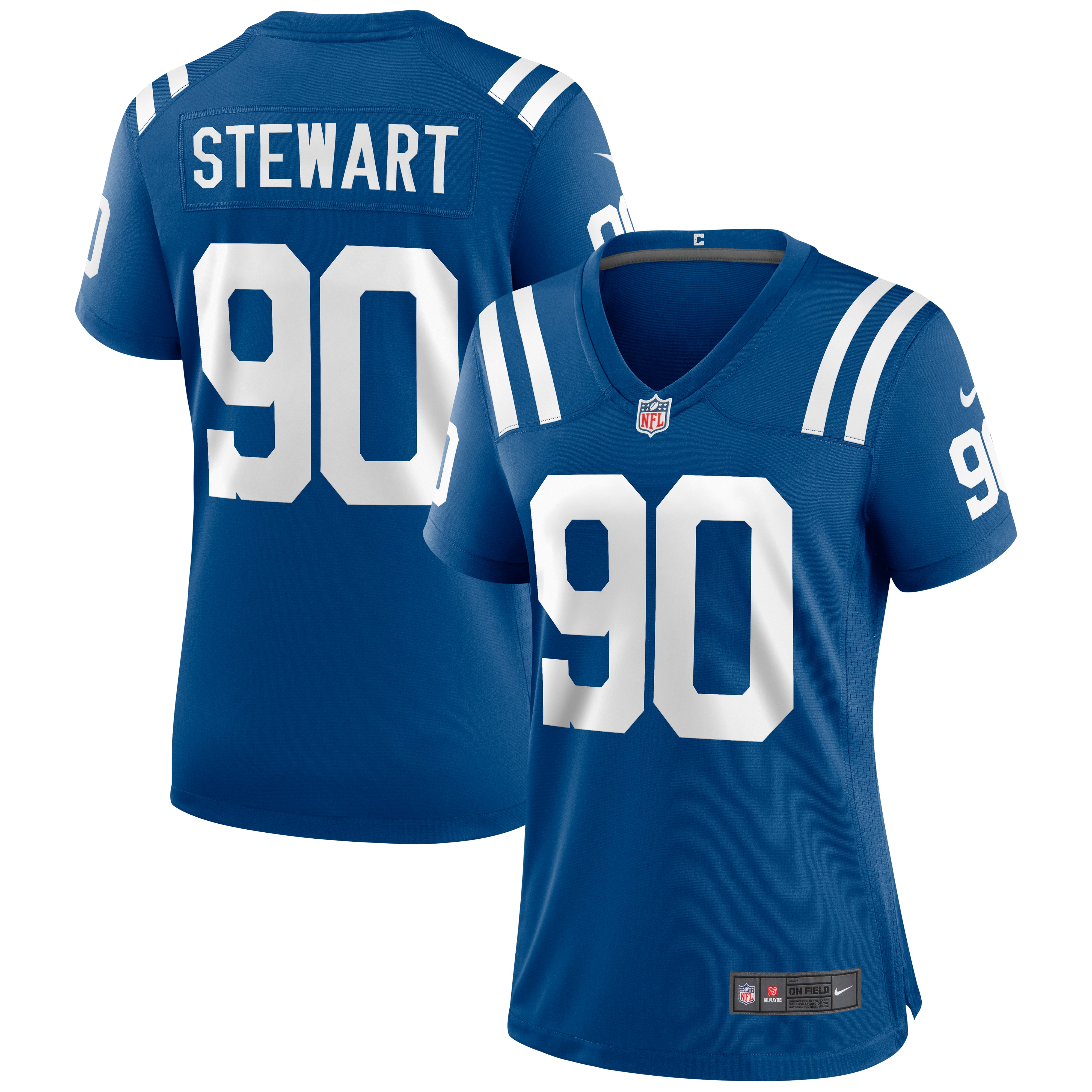 Women's Indianapolis Colts Grover Stewart Royal Game Jersey JS9101 Saliibo
