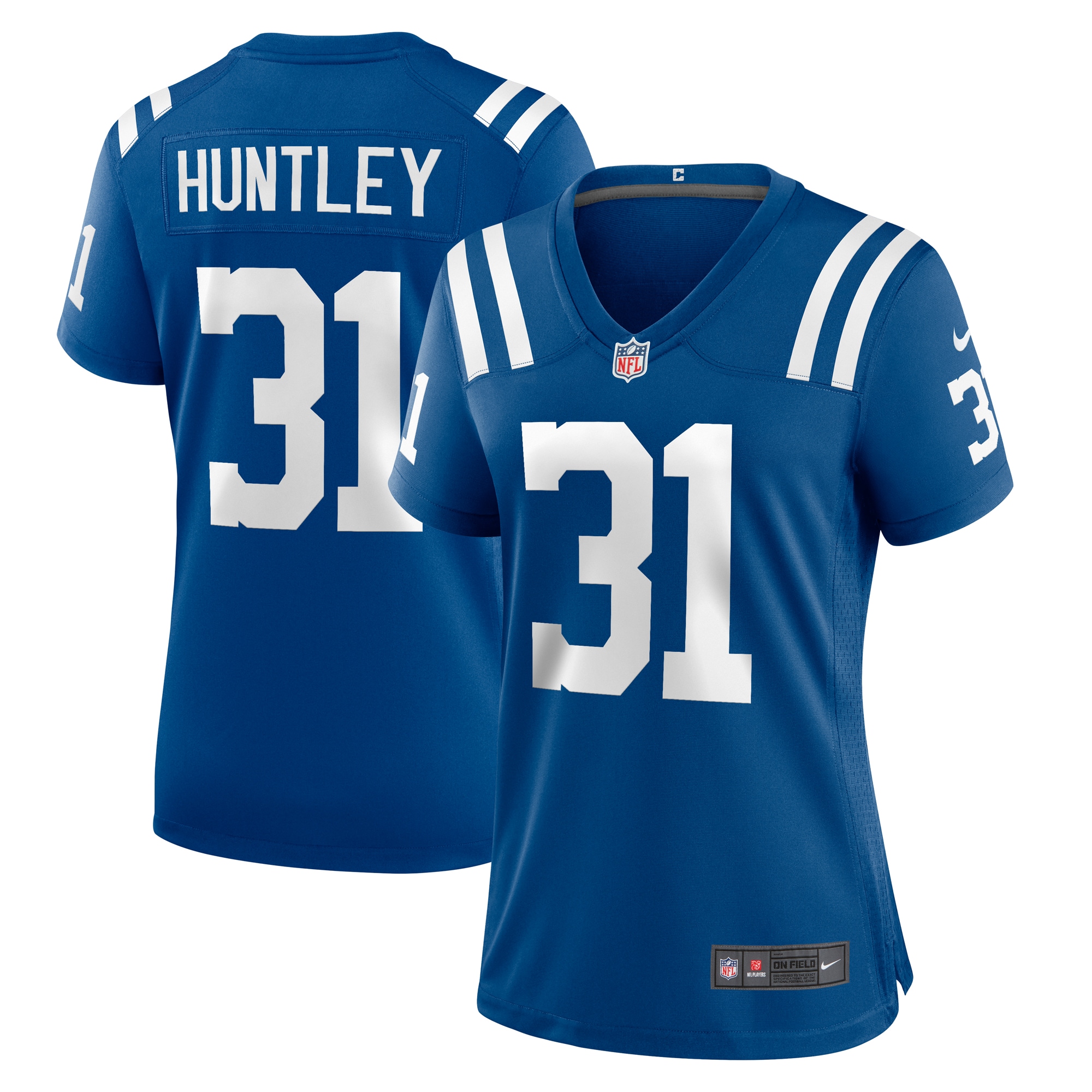 Women's Indianapolis Colts Jason Huntley Royal Team Game Jersey JS4714 Saliibo