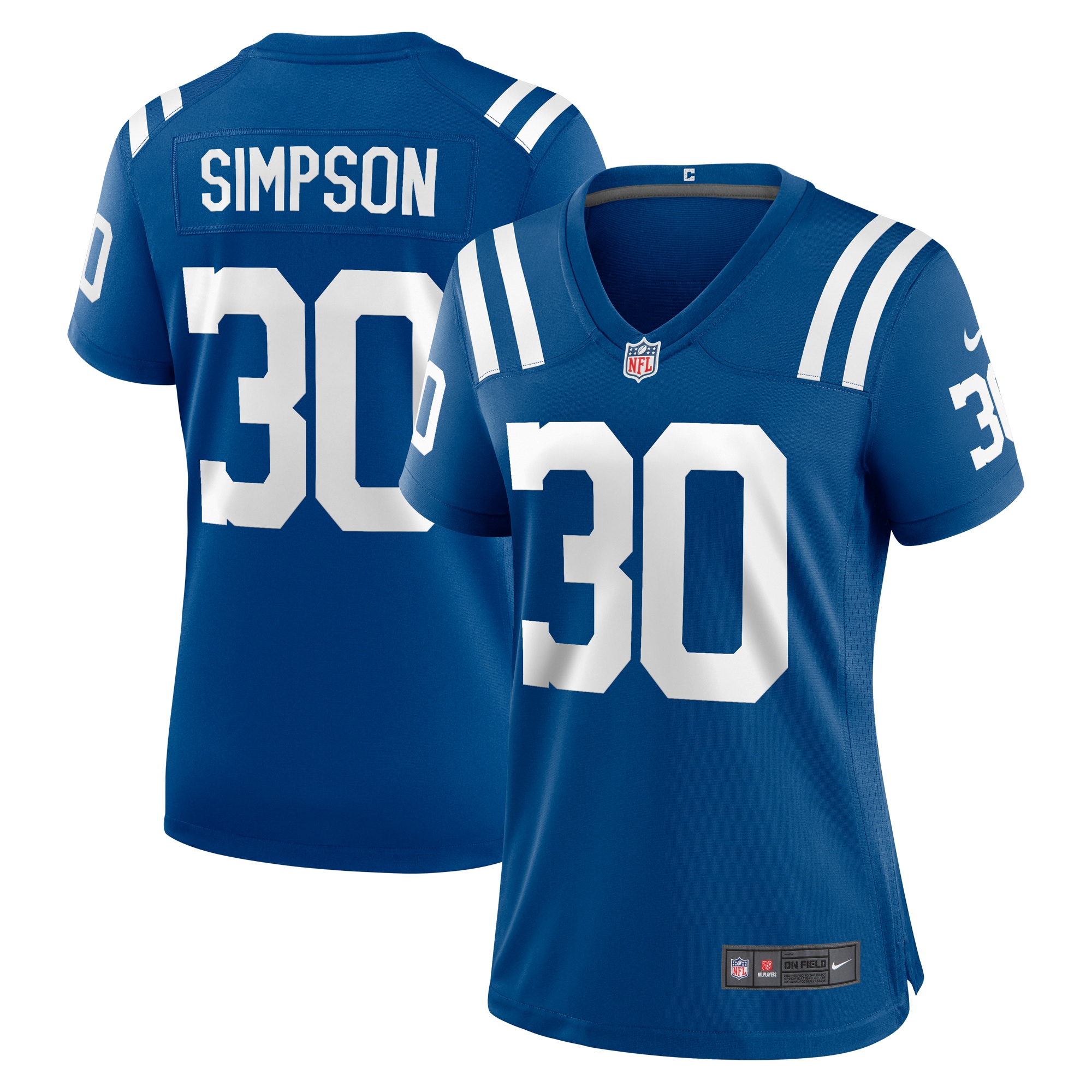 Women's Indianapolis Colts Jaylin Simpson Royal Game Jersey JS8331 Saliibo