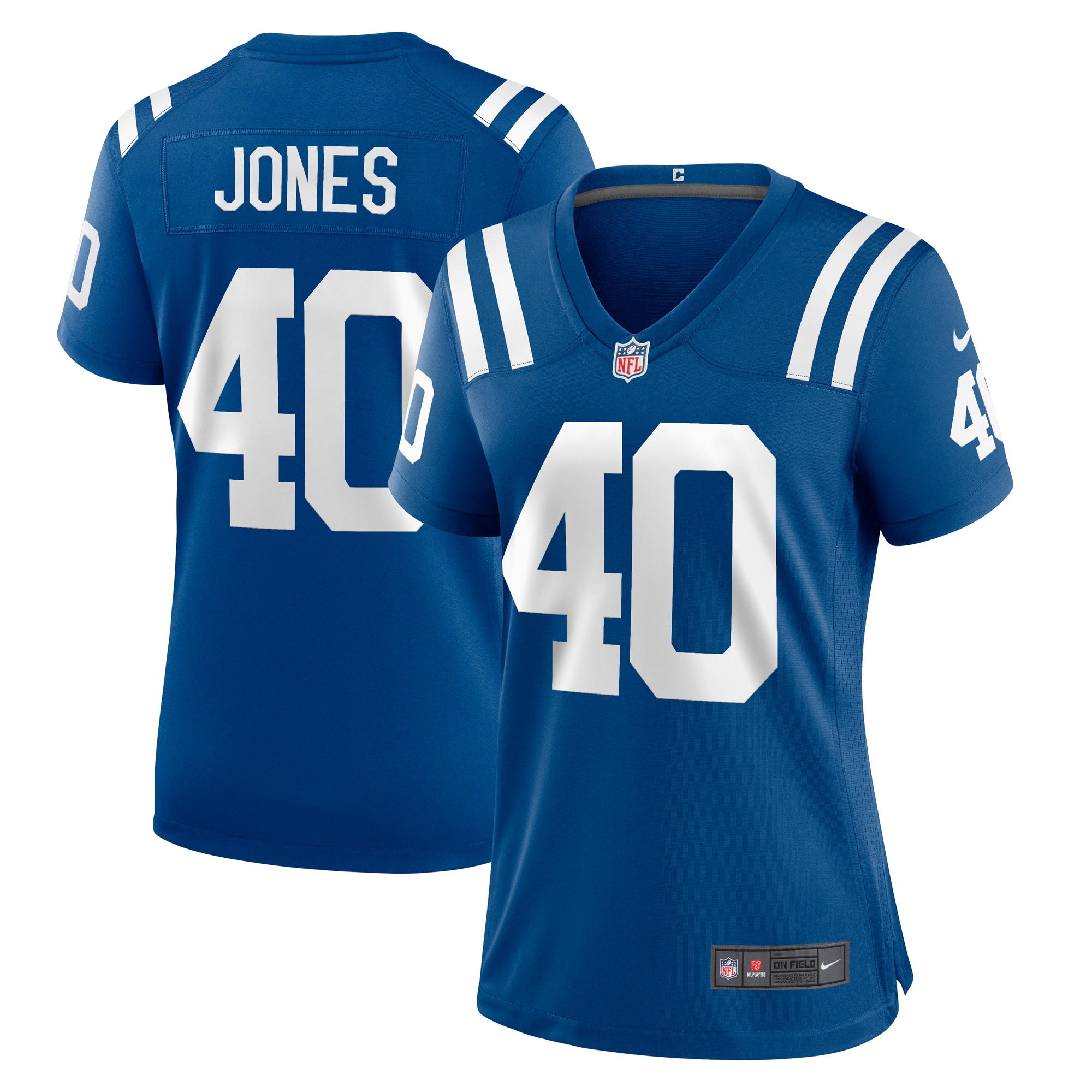 Women's Indianapolis Colts Jaylon Jones Royal Team Game Jersey JS3953 Saliibo