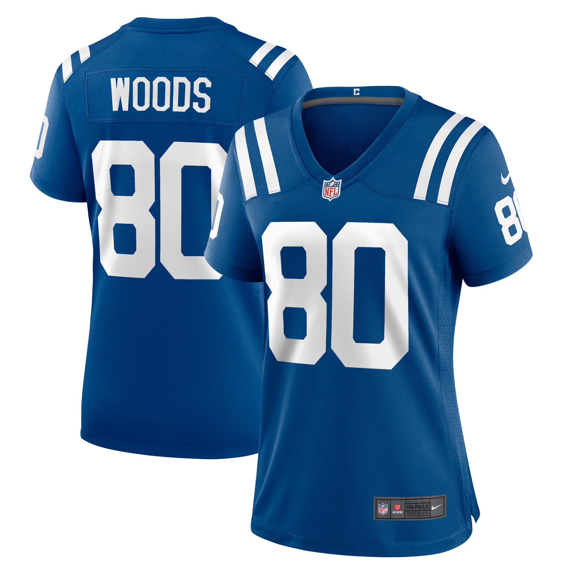 Women's Indianapolis Colts Jelani Woods Royal Player Game Jersey JS5958 Saliibo