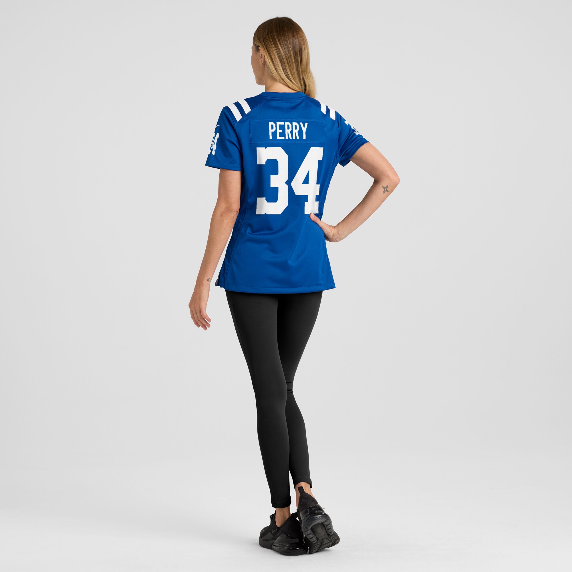 Women's Indianapolis Colts Joe Perry Royal Game Retired Player Jersey JS4106 Saliibo - Image 5