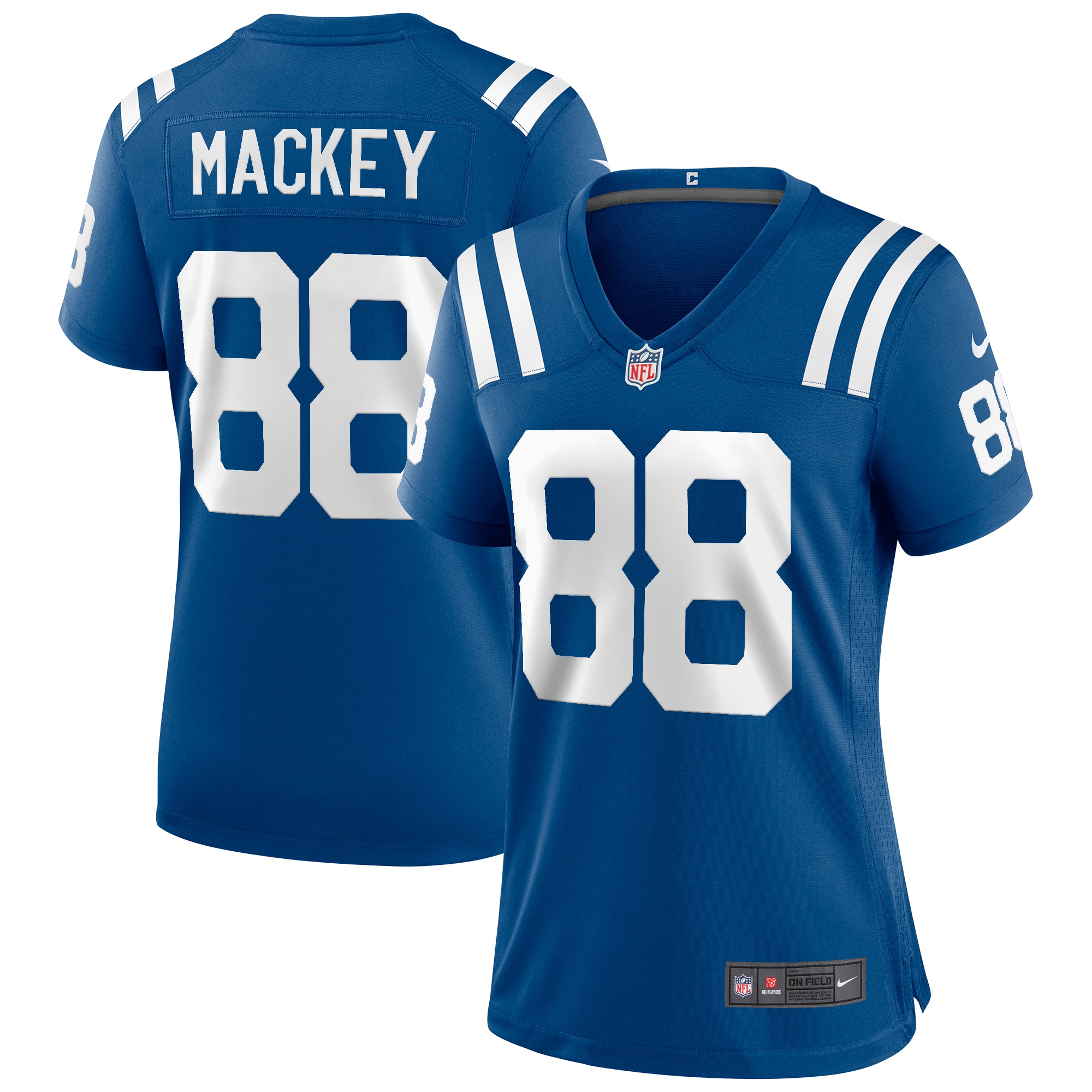Women's Indianapolis Colts John Mackey Royal Game Retired Player Jersey JS3503 Saliibo
