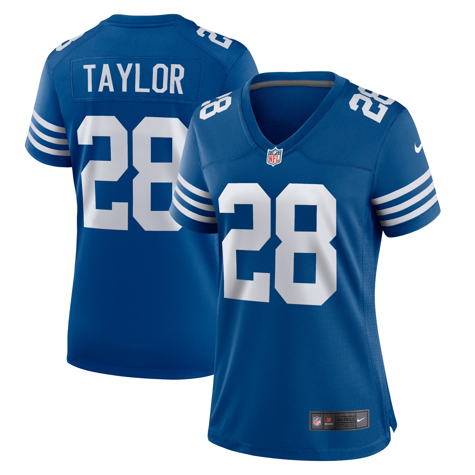 Women's Indianapolis Colts Jonathan Taylor Royal Alternate Game Jersey JS5094 Saliibo