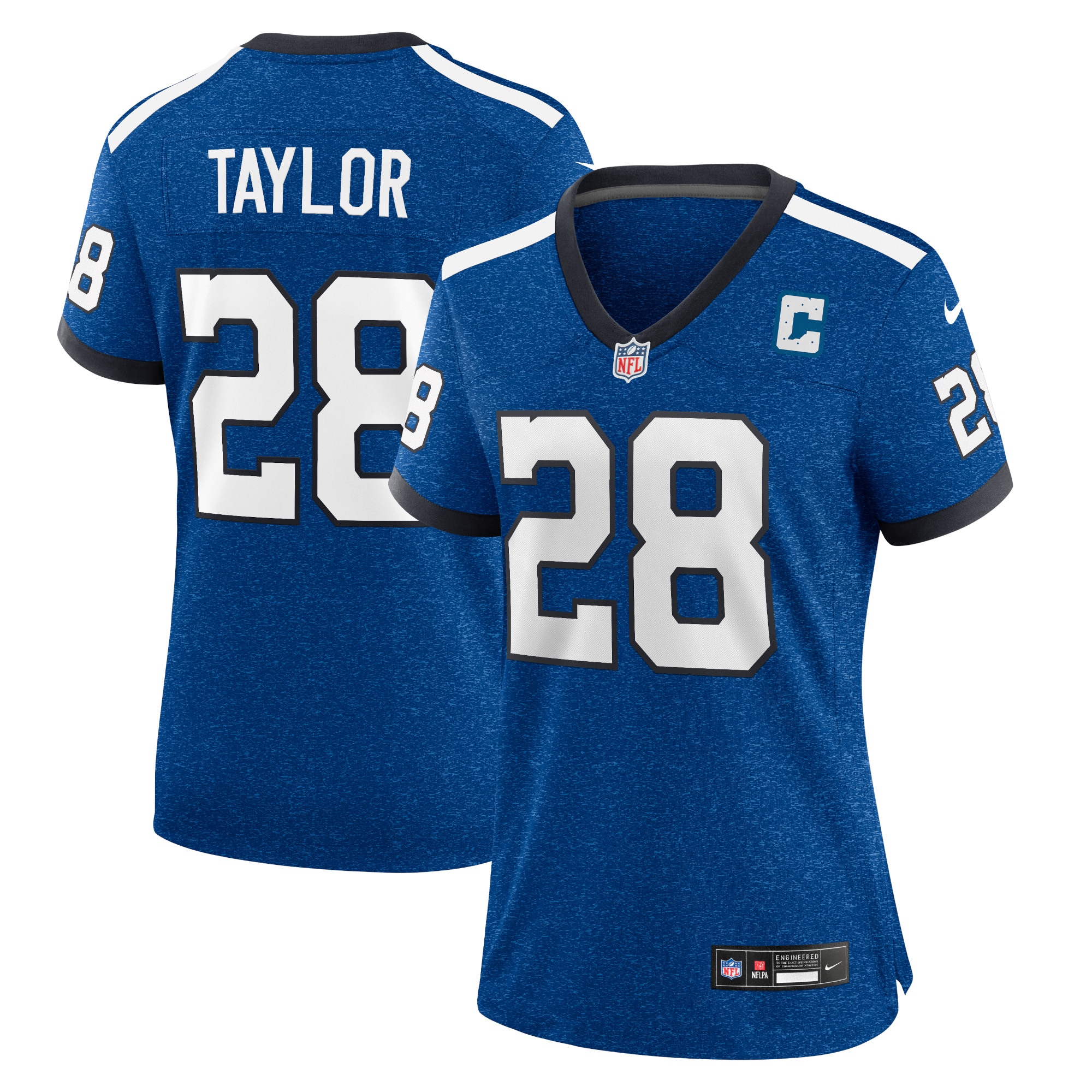 Women's Indianapolis Colts Jonathan Taylor Royal Player Jersey JS4911 Saliibo
