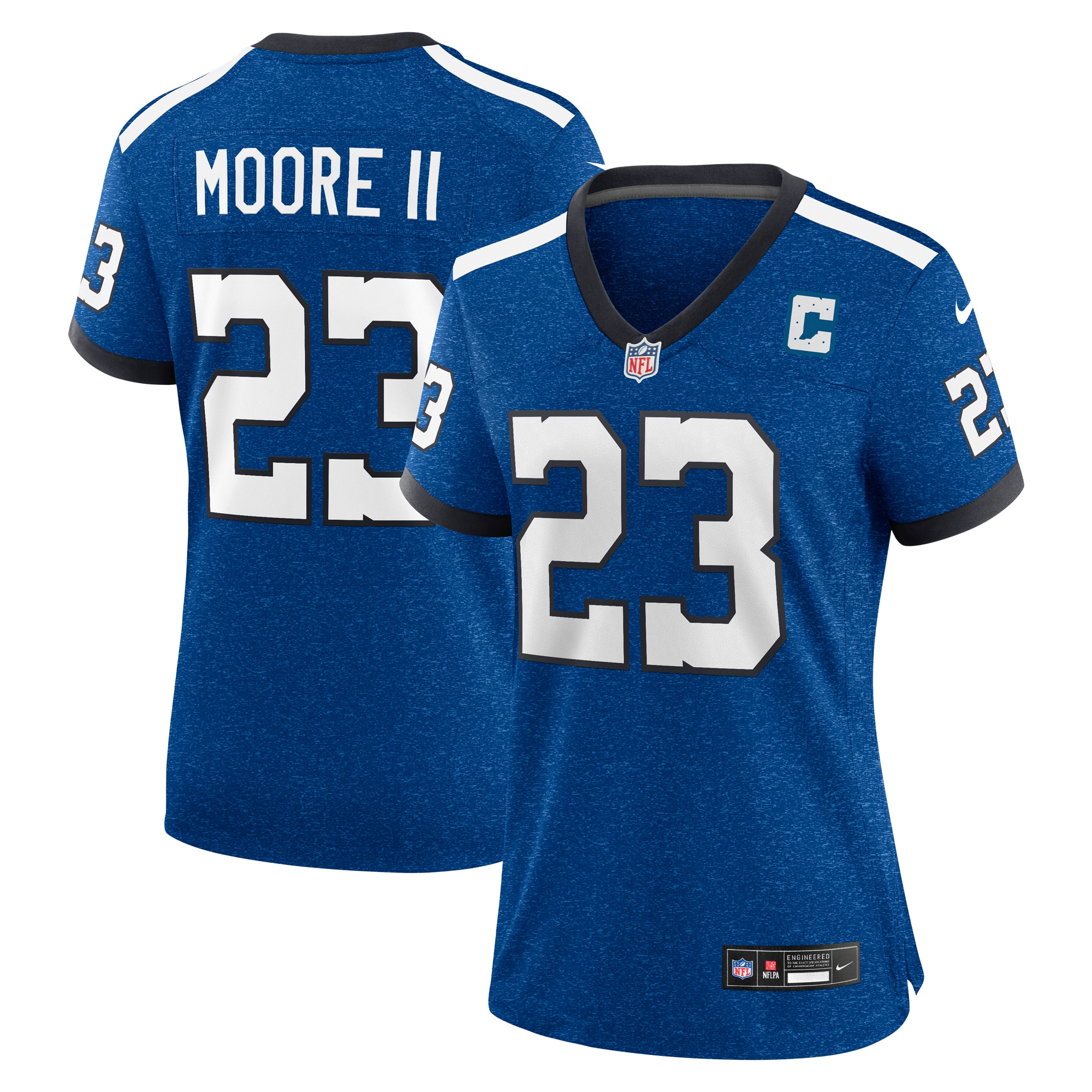 Women's Indianapolis Colts Kenny Moore II Royal Indiana Nights Alternate Game Jersey JS1644 Saliibo