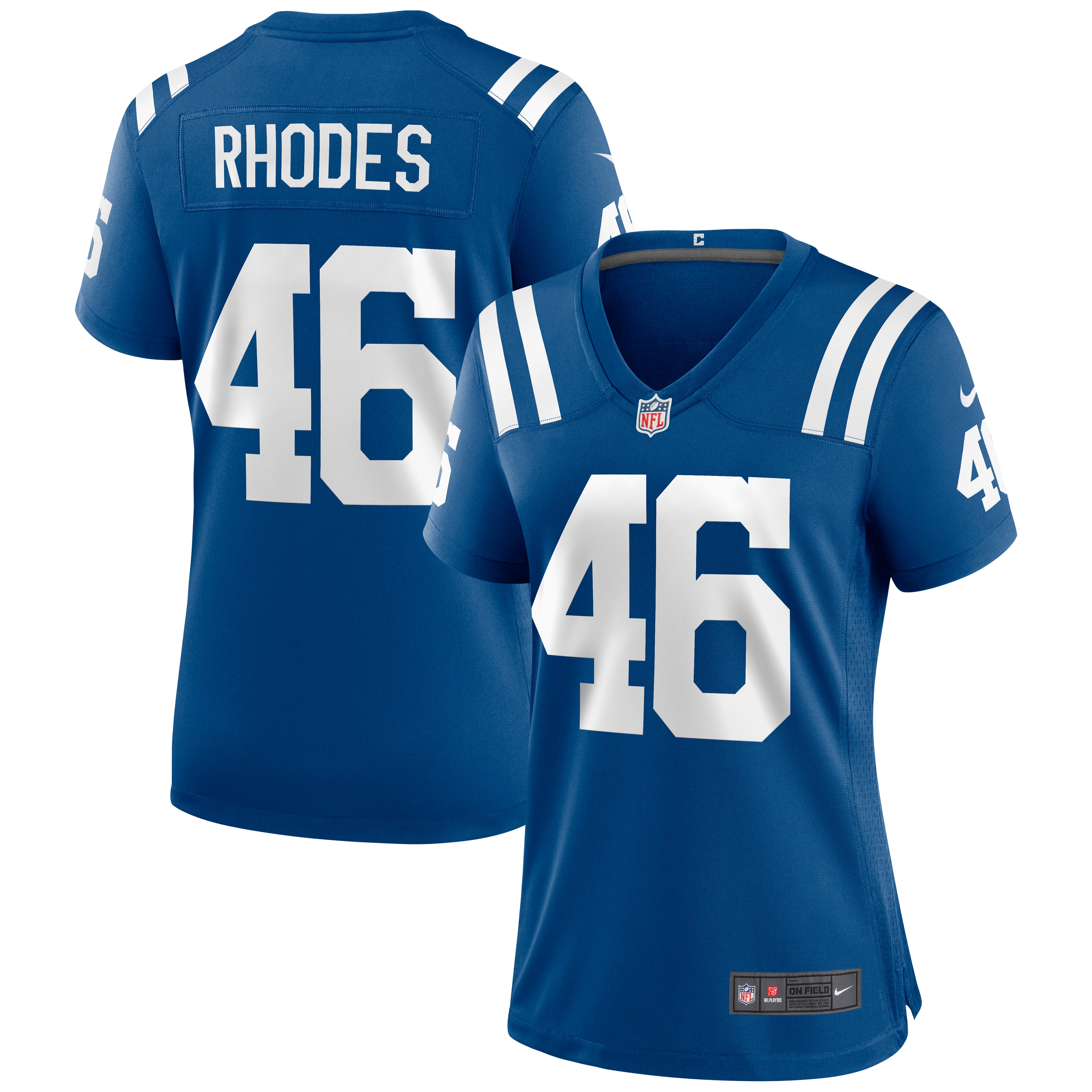 Women's Indianapolis Colts Luke Rhodes Royal Game Jersey JS3953 Saliibo