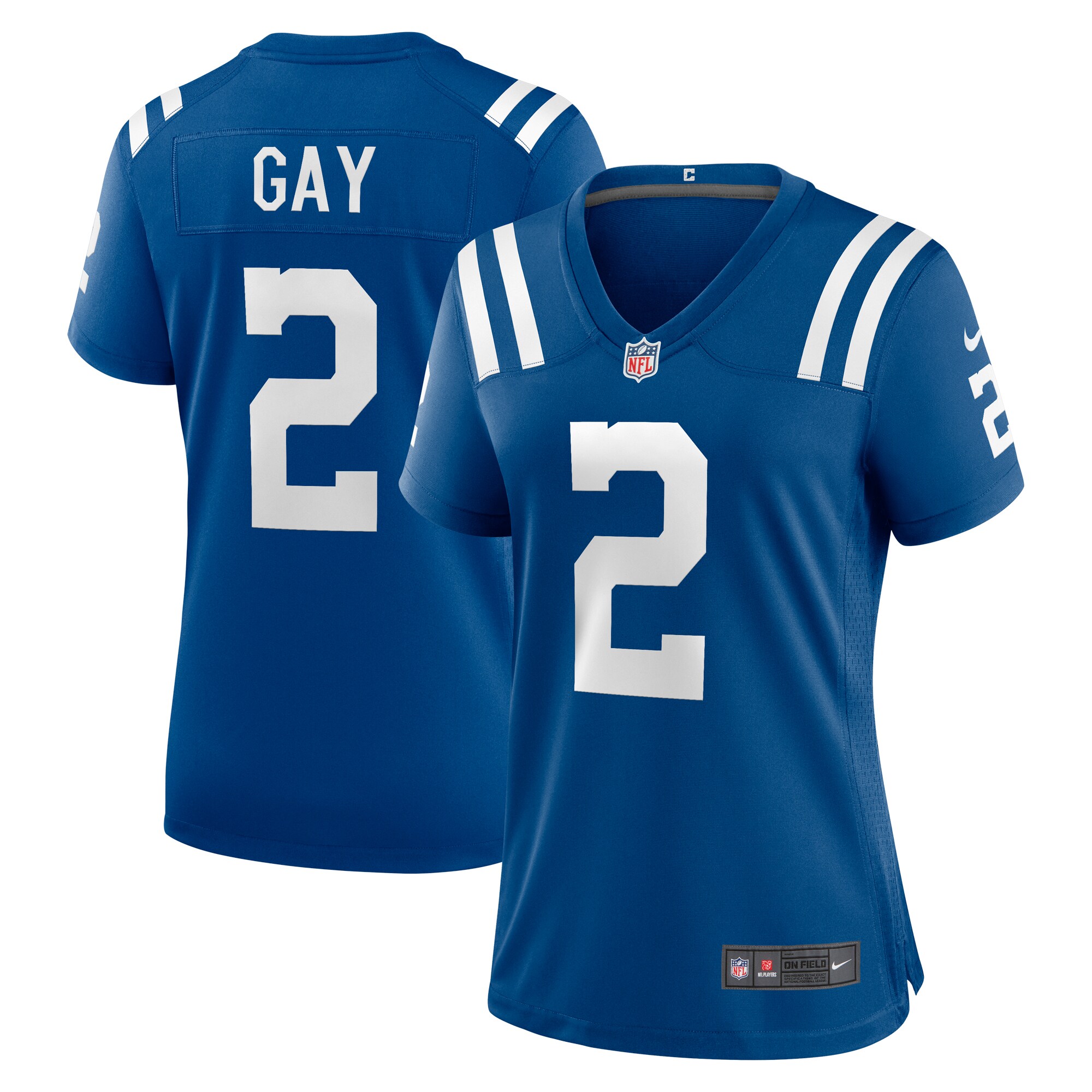 Women's Indianapolis Colts Matt Gay Royal Game Player Jersey JS8002 Saliibo