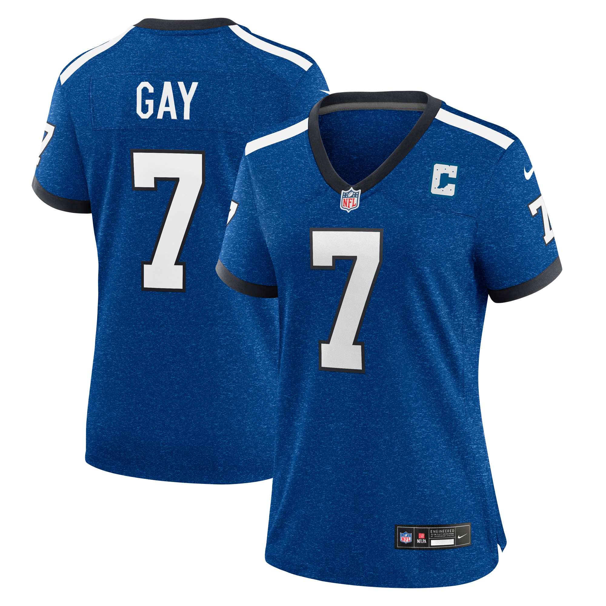 Women's Indianapolis Colts Matt Gay Royal Indiana Nights Alternate Game Jersey JS8574 Saliibo
