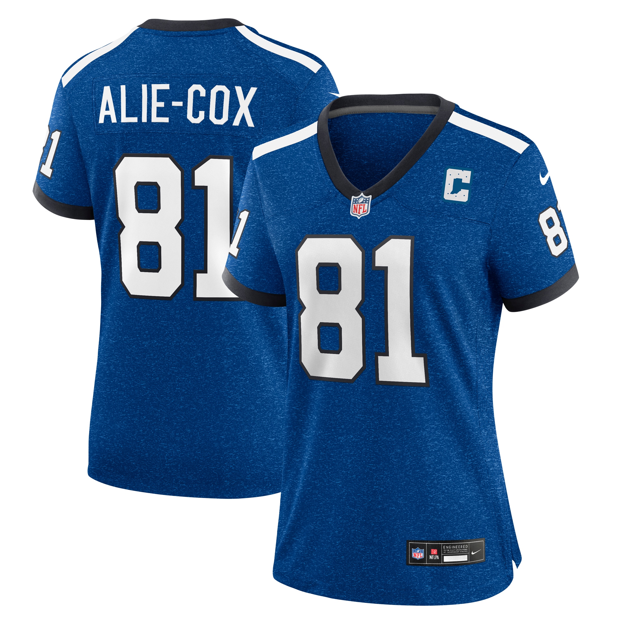 Women's Indianapolis Colts Mo Alie Cox Royal Indiana Nights Alternate Game Jersey JS9755 Saliibo
