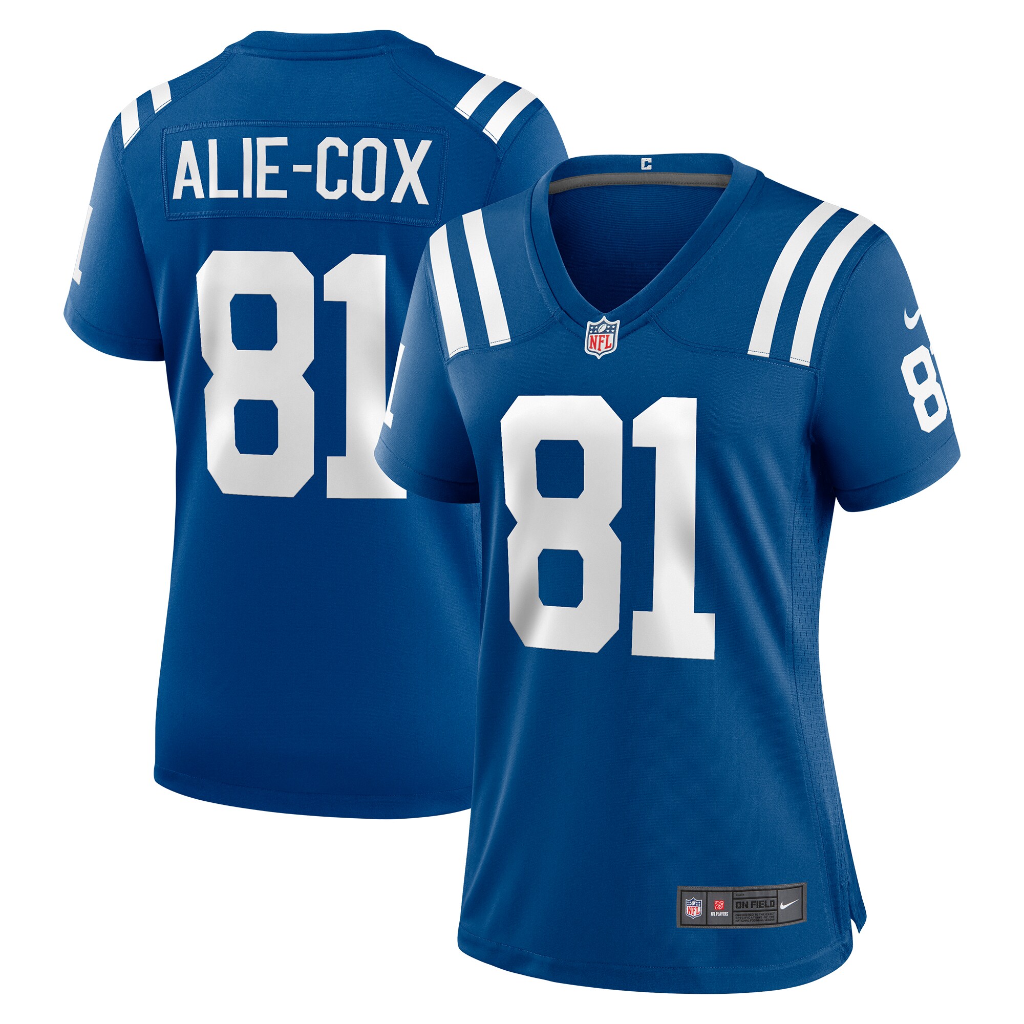 Women's Indianapolis Colts Mo Alie-Cox Royal Team Game Jersey JS5912 Saliibo