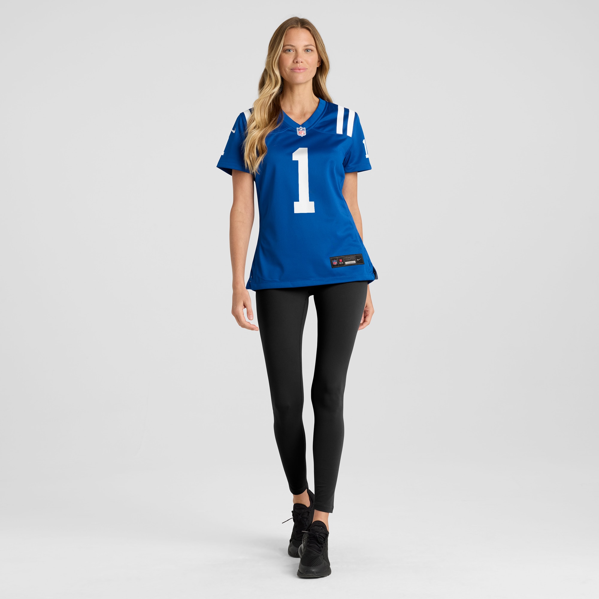 Women's Indianapolis Colts Number 1 Mom Royal Game Jersey JS2976 Saliibo - Image 4