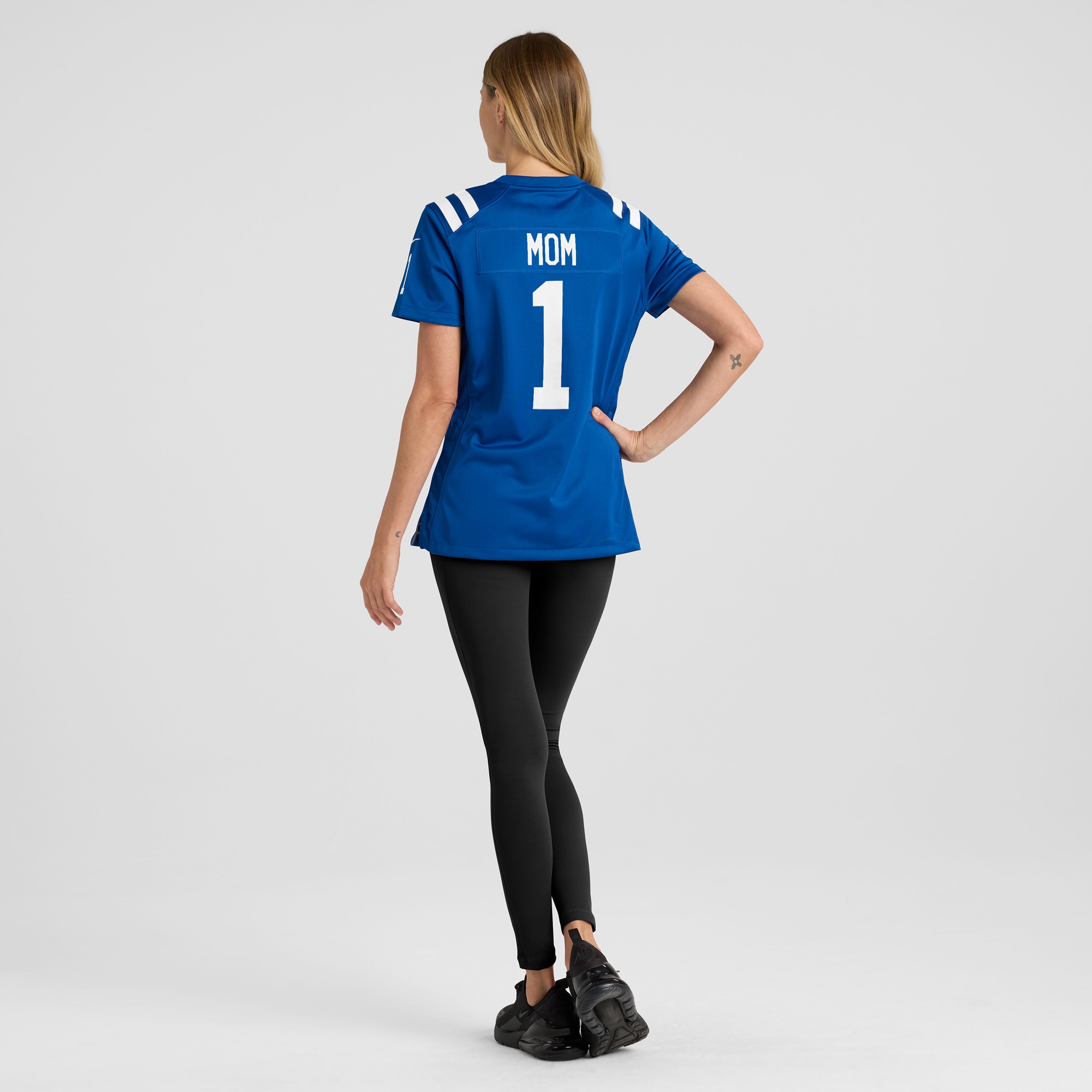 Women's Indianapolis Colts Number 1 Mom Royal Game Jersey JS2976 Saliibo - Image 5