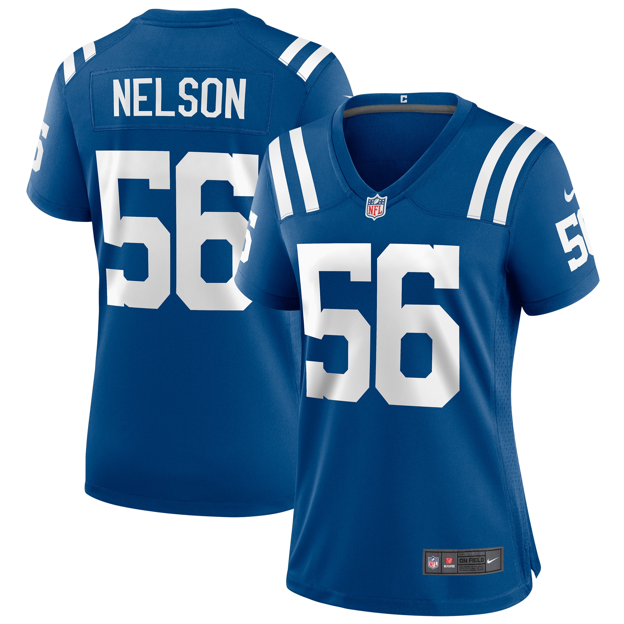 Women's Indianapolis Colts Quenton Nelson Royal Player Game Jersey JS6887 Saliibo