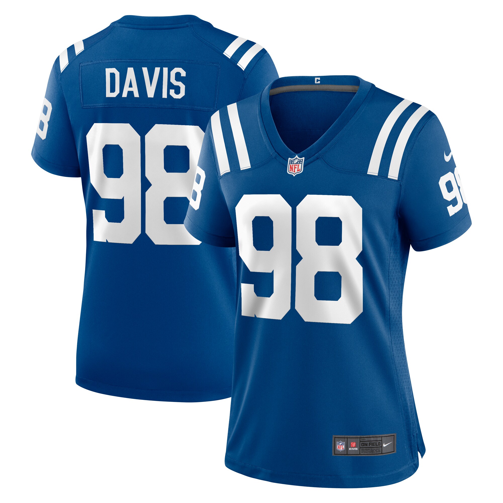 Women's Indianapolis Colts Raekwon Davis Royal Game Jersey JS2798 Saliibo