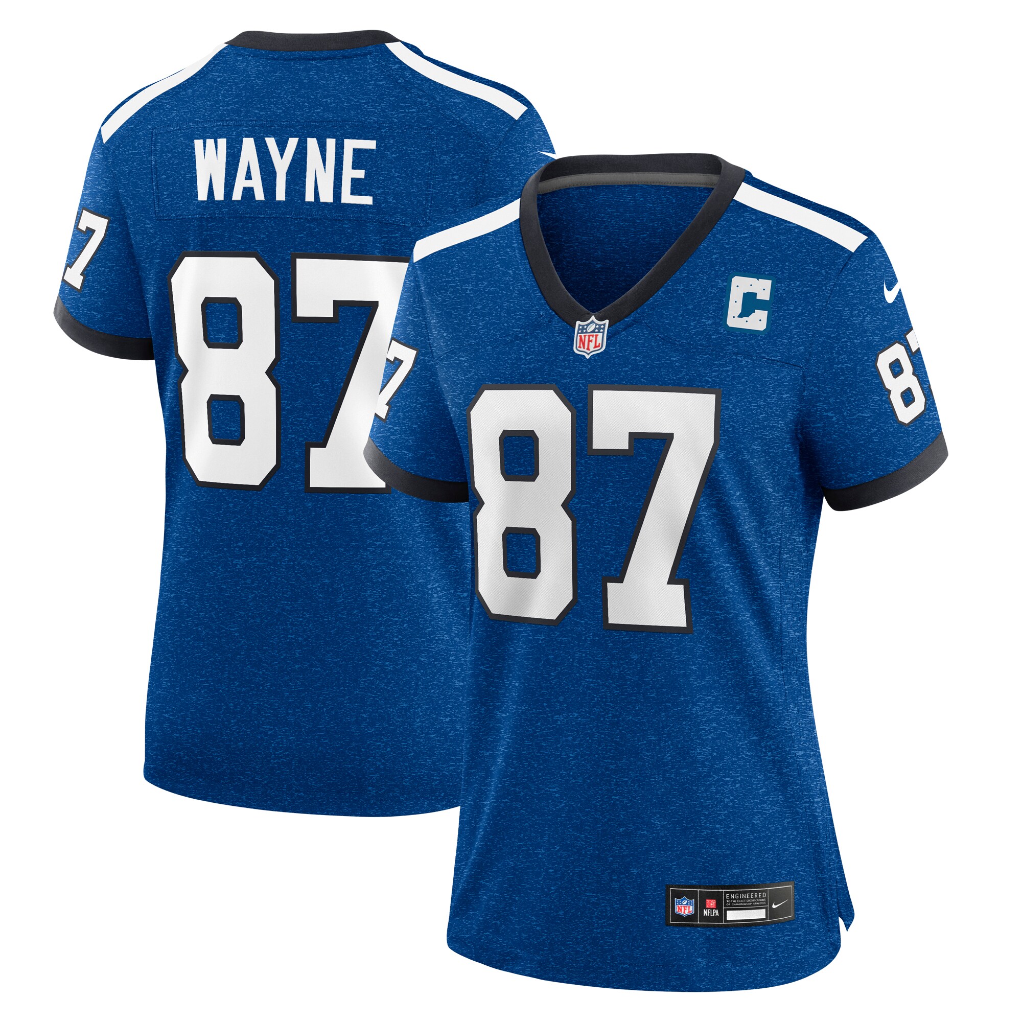 Women's Indianapolis Colts Reggie Wayne Royal Indiana Nights Alternate Game Jersey JS9675 Saliibo
