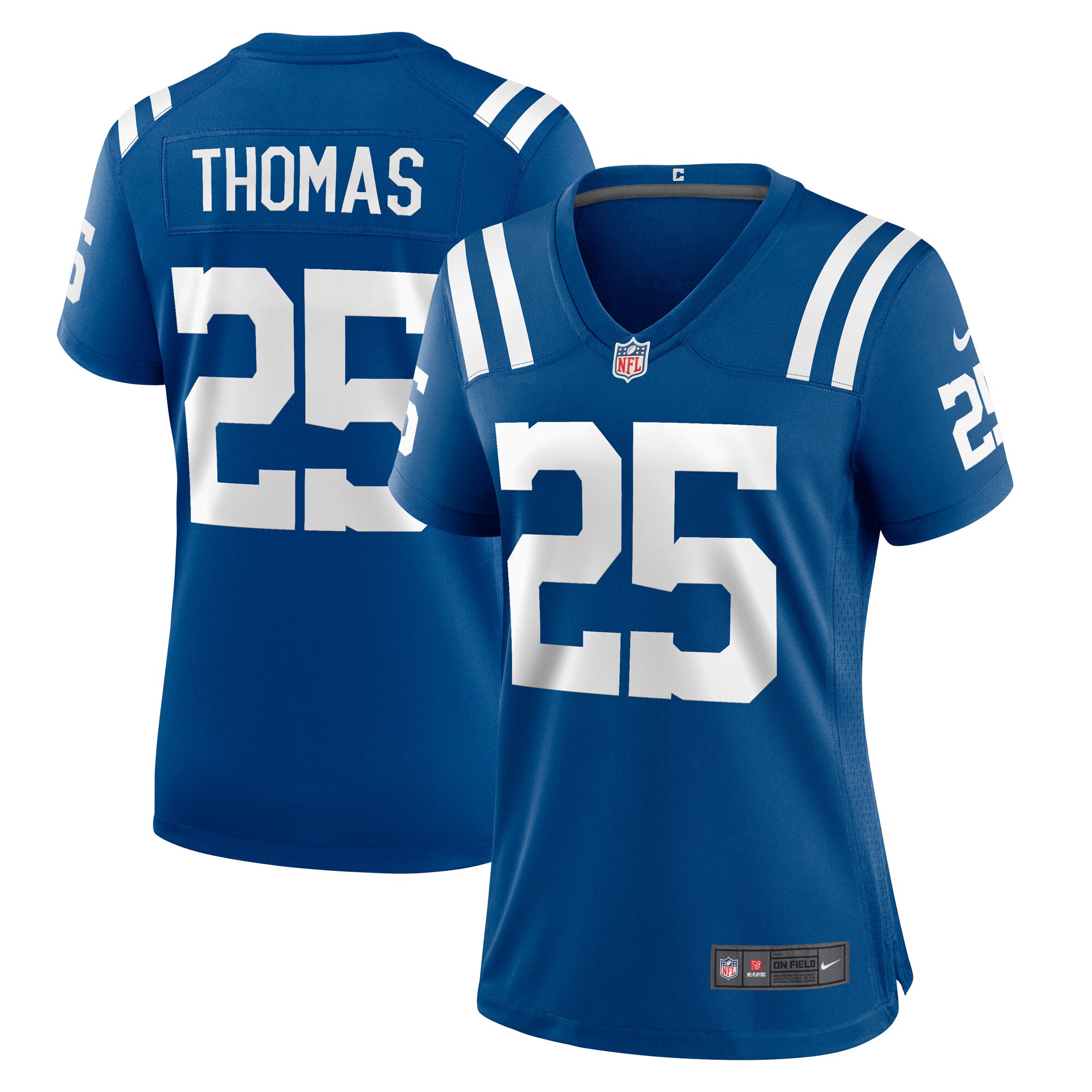 Women's Indianapolis Colts Rodney Thomas Royal Player Game Jersey JS2616 Saliibo