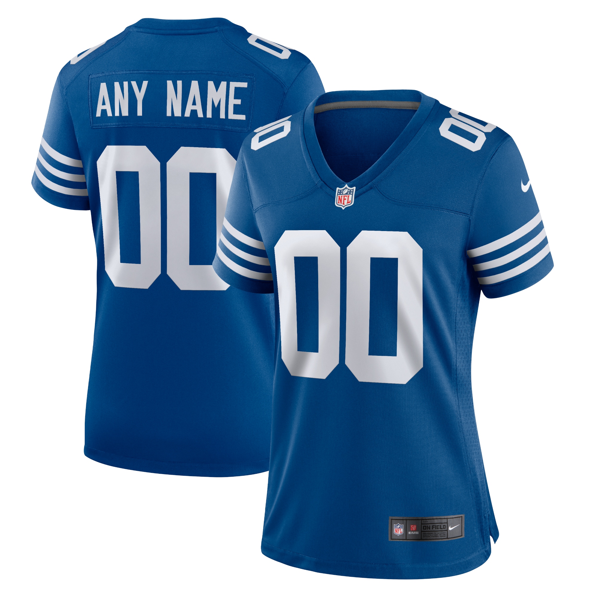 Women's Indianapolis Colts Royal Alternate Custom Jersey JS3588 Saliibo