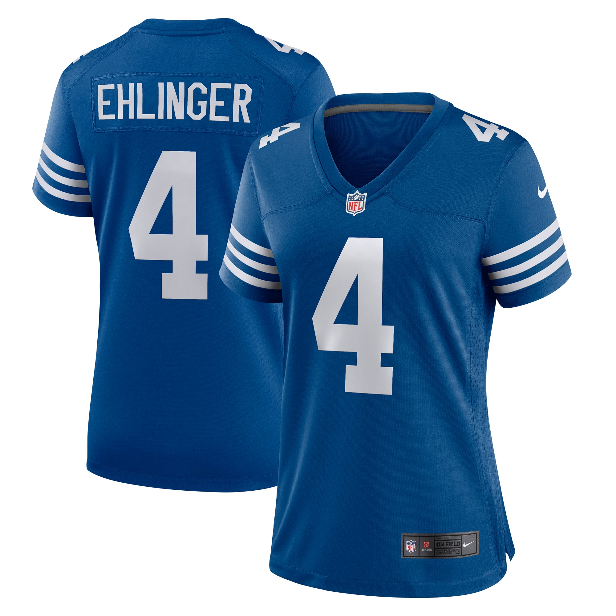 Women's Indianapolis Colts Sam Ehlinger Blue Game Player Jersey JS9631 Saliibo