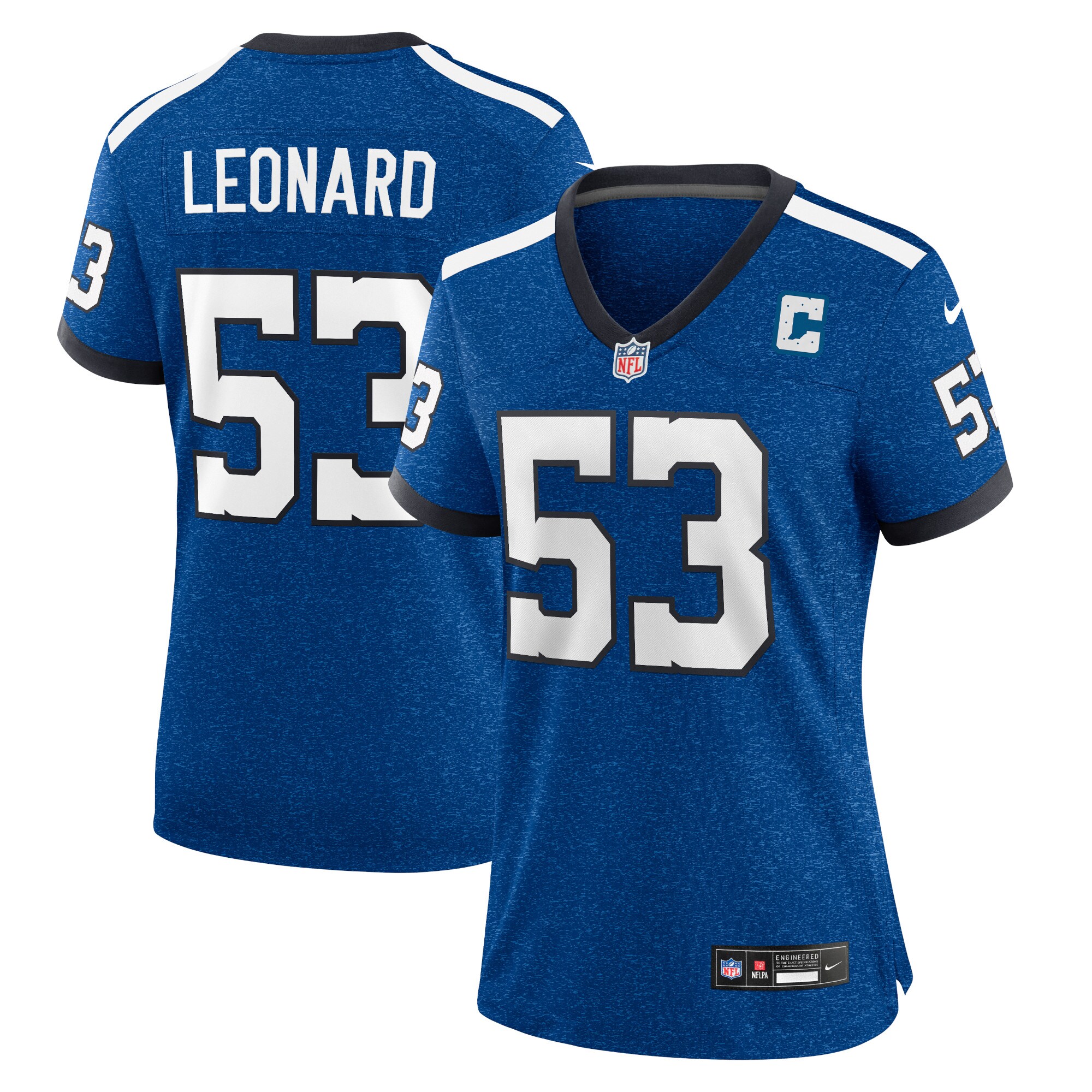 Women's Indianapolis Colts Shaquille Leonard Blue Player Jersey JS9079 Saliibo