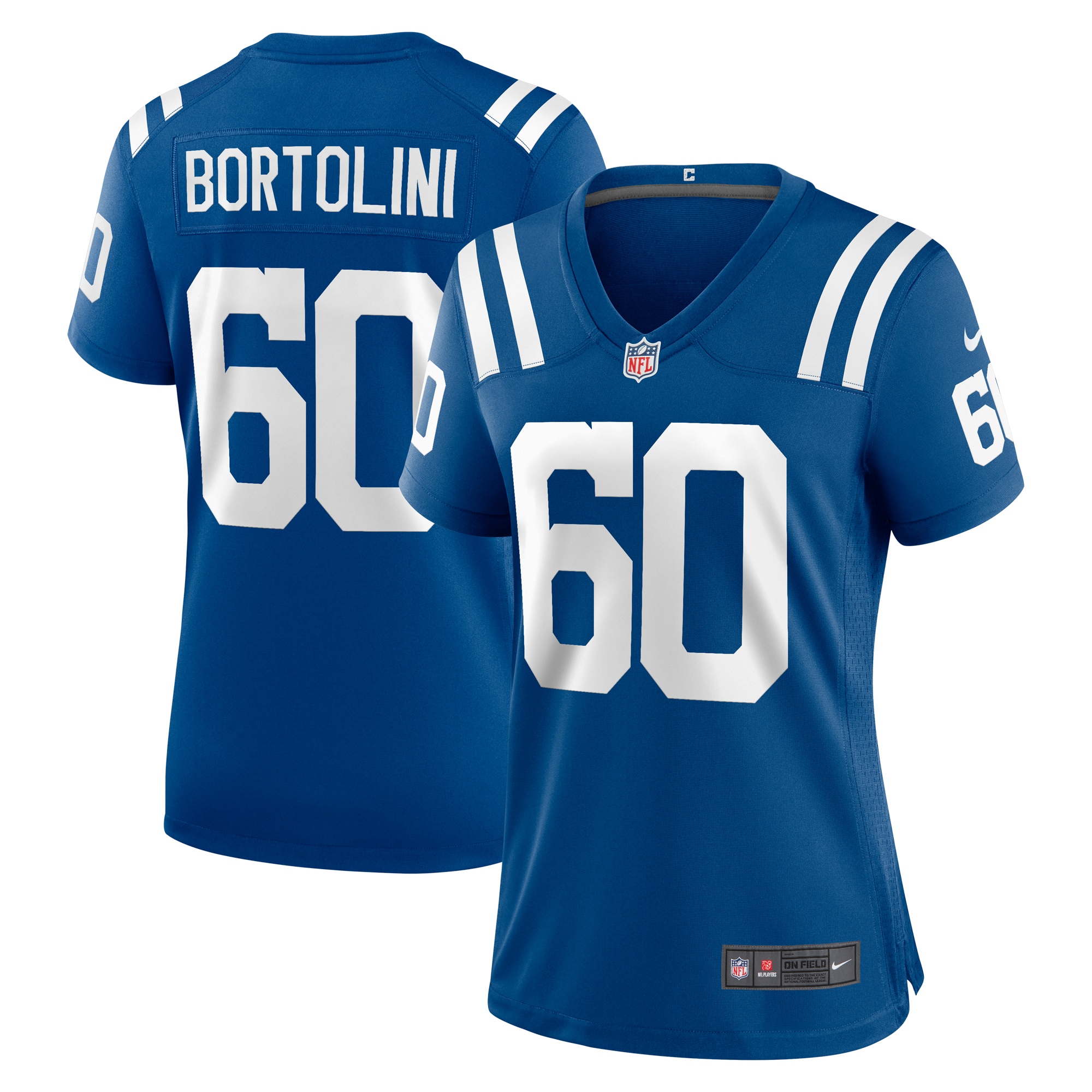 Women's Indianapolis Colts Tanor Bortolini Royal Game Jersey JS5563 Saliibo