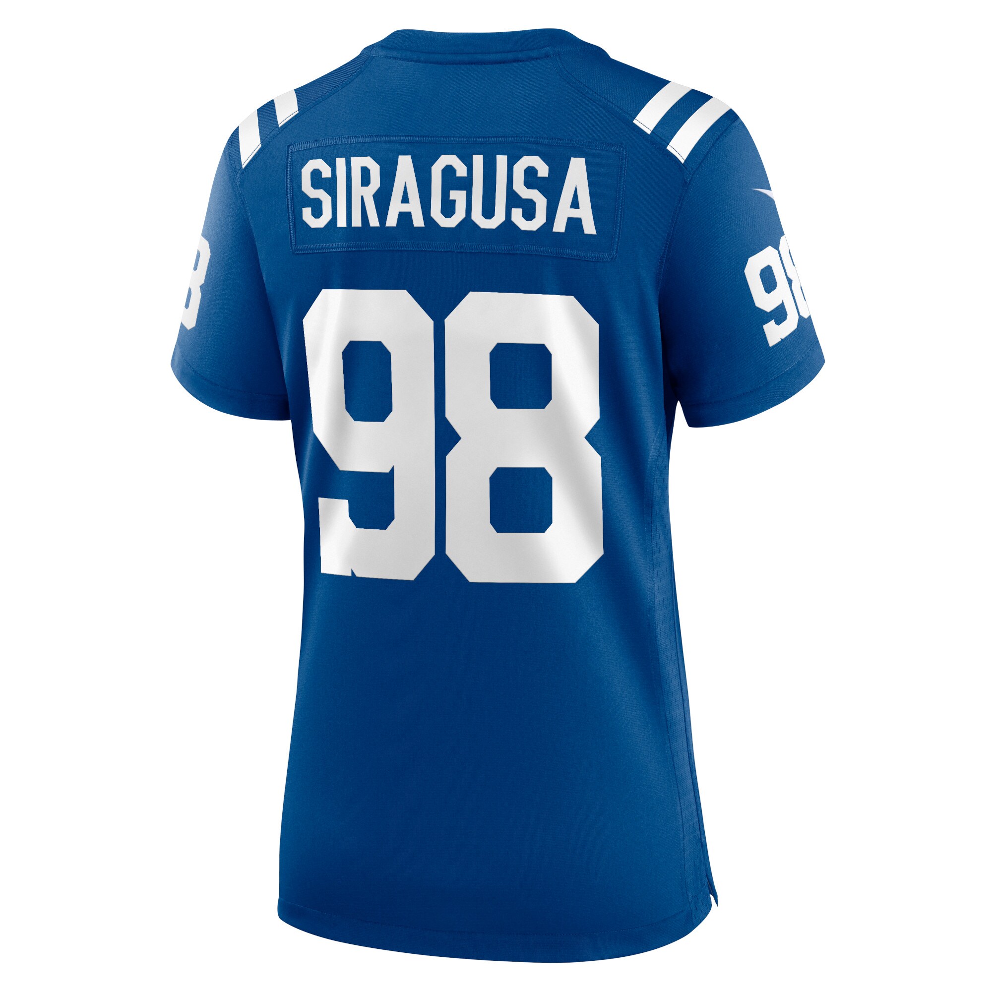 Women's Indianapolis Colts Tony Siragusa Royal Game Retired Player Jersey JS3005 Saliibo - Image 3