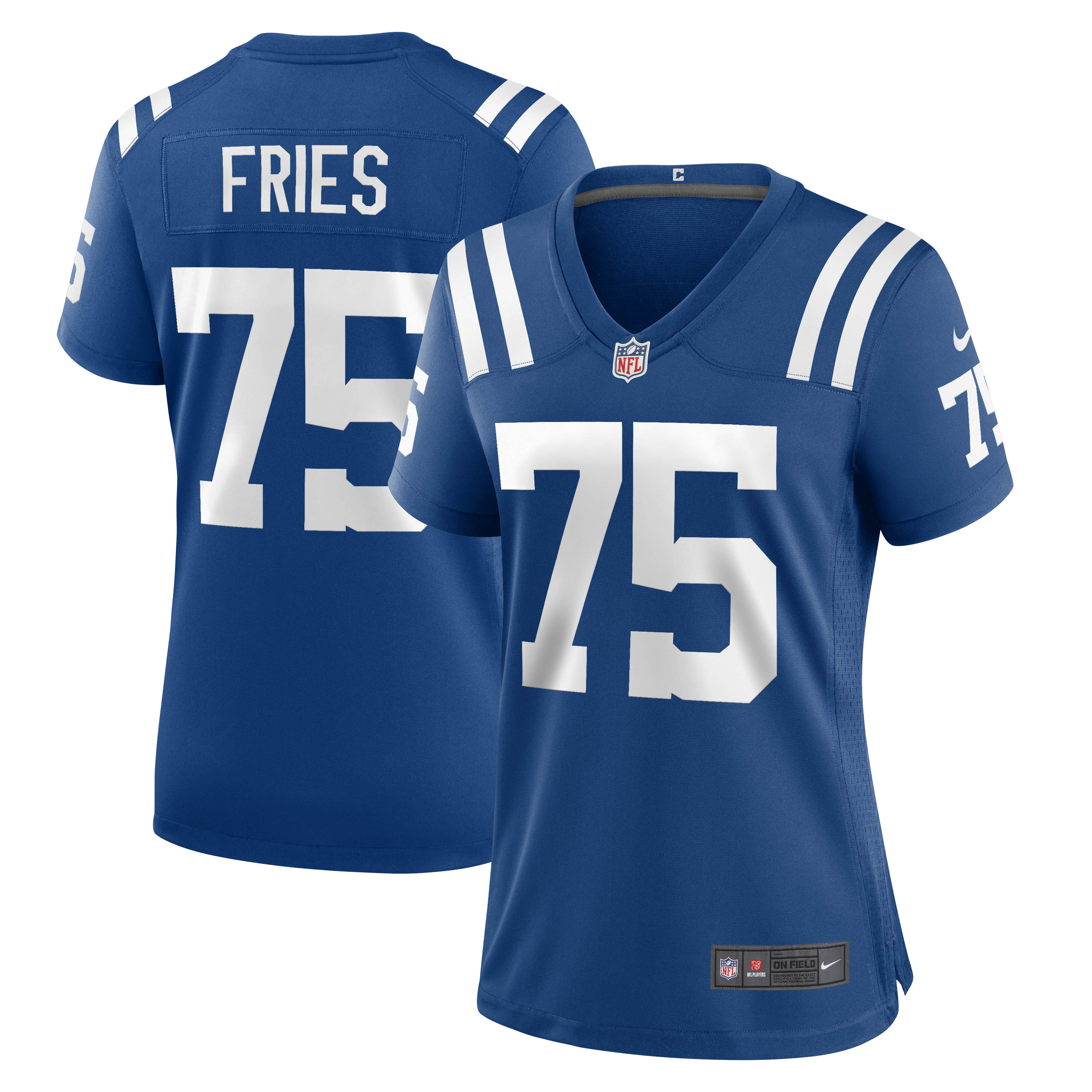 Women's Indianapolis Colts Will Fries Royal Game Jersey JS8397 Saliibo