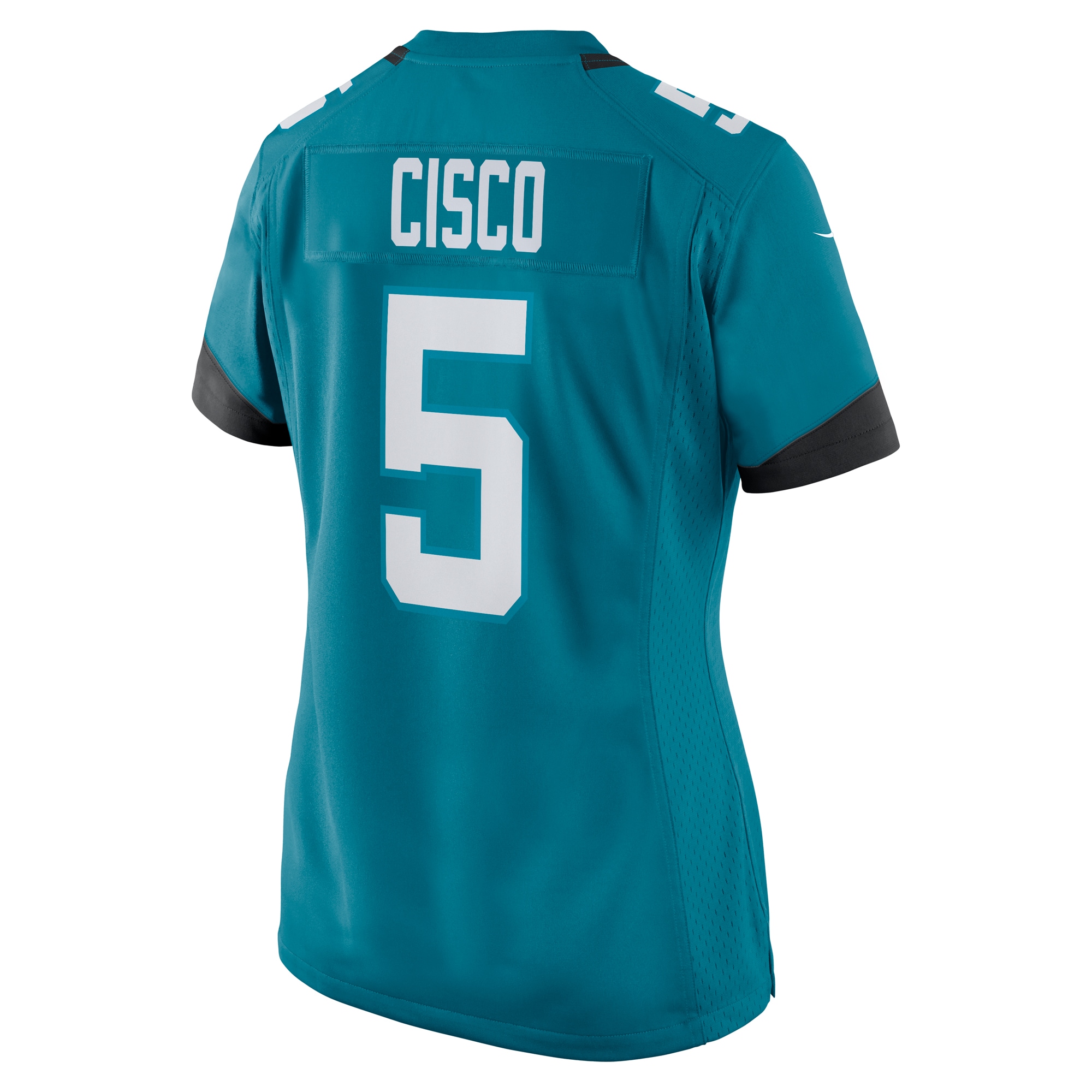 Women's Jacksonville Jaguars Andre Cisco Teal Game Player Jersey JS3743 Saliibo - Image 3