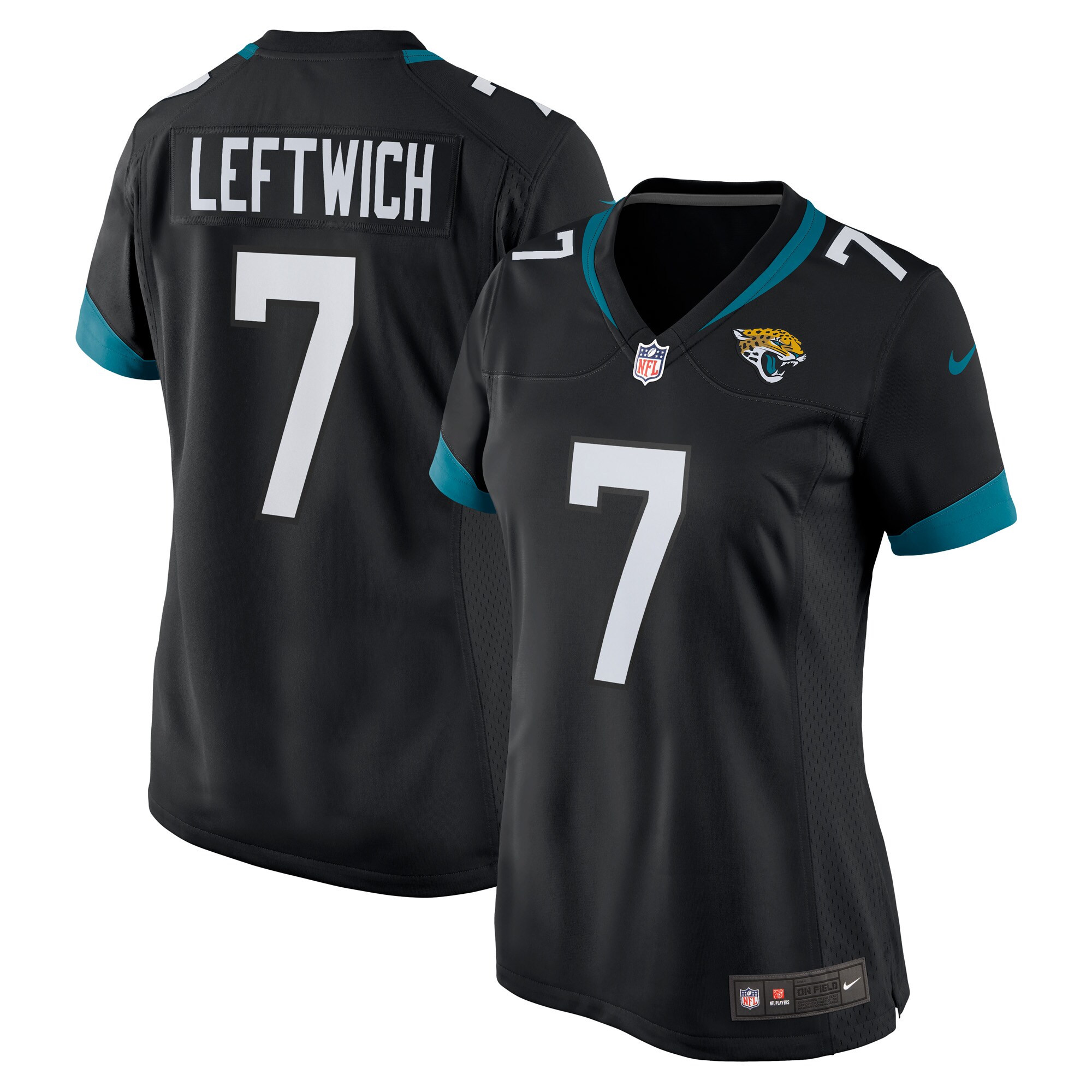 Women's Jacksonville Jaguars Byron Leftwich Black Alternate Retired Player Game Jersey JS5084 Saliibo