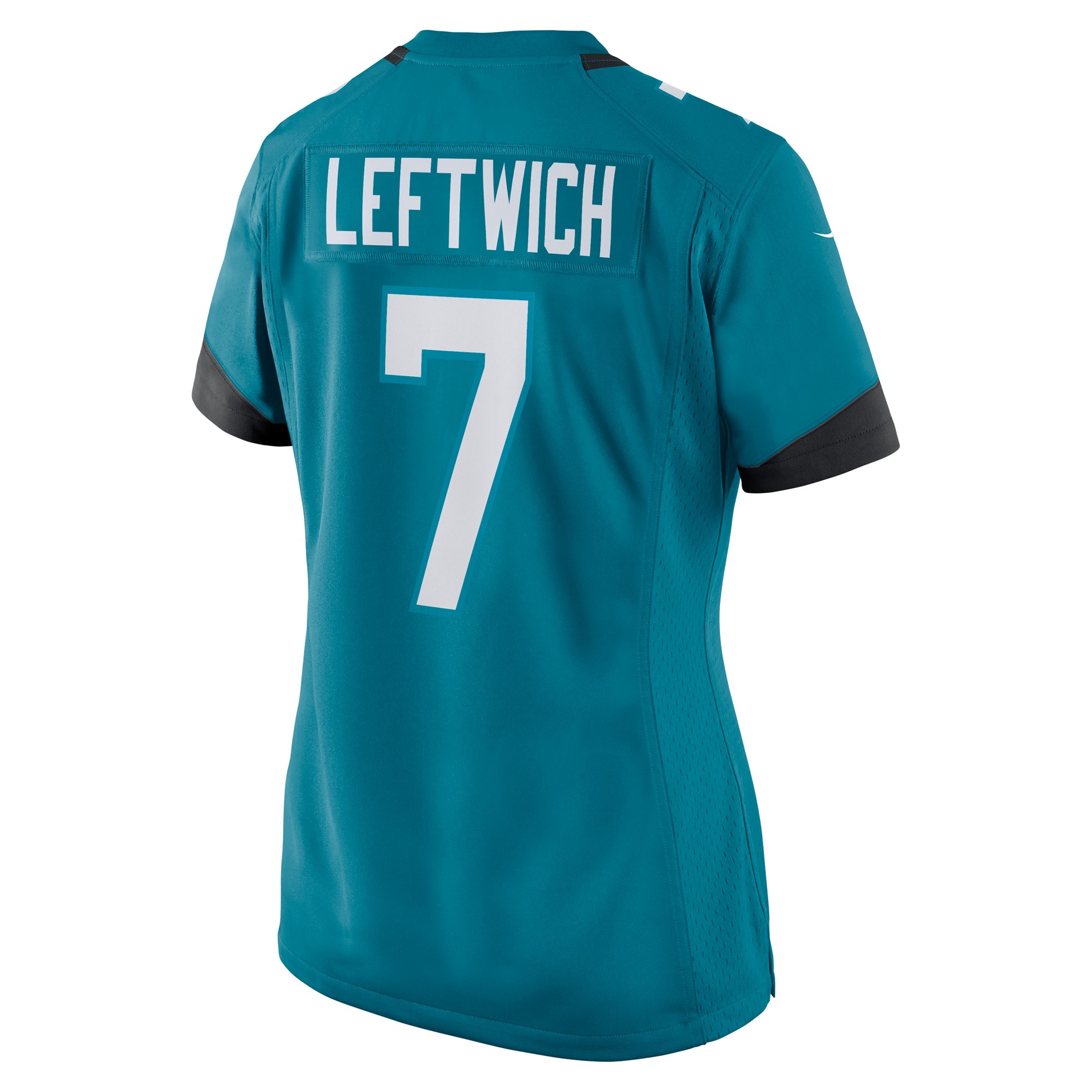 Women's Jacksonville Jaguars Byron Leftwich Teal Retired Player Game Jersey JS9911 Saliibo - Image 3